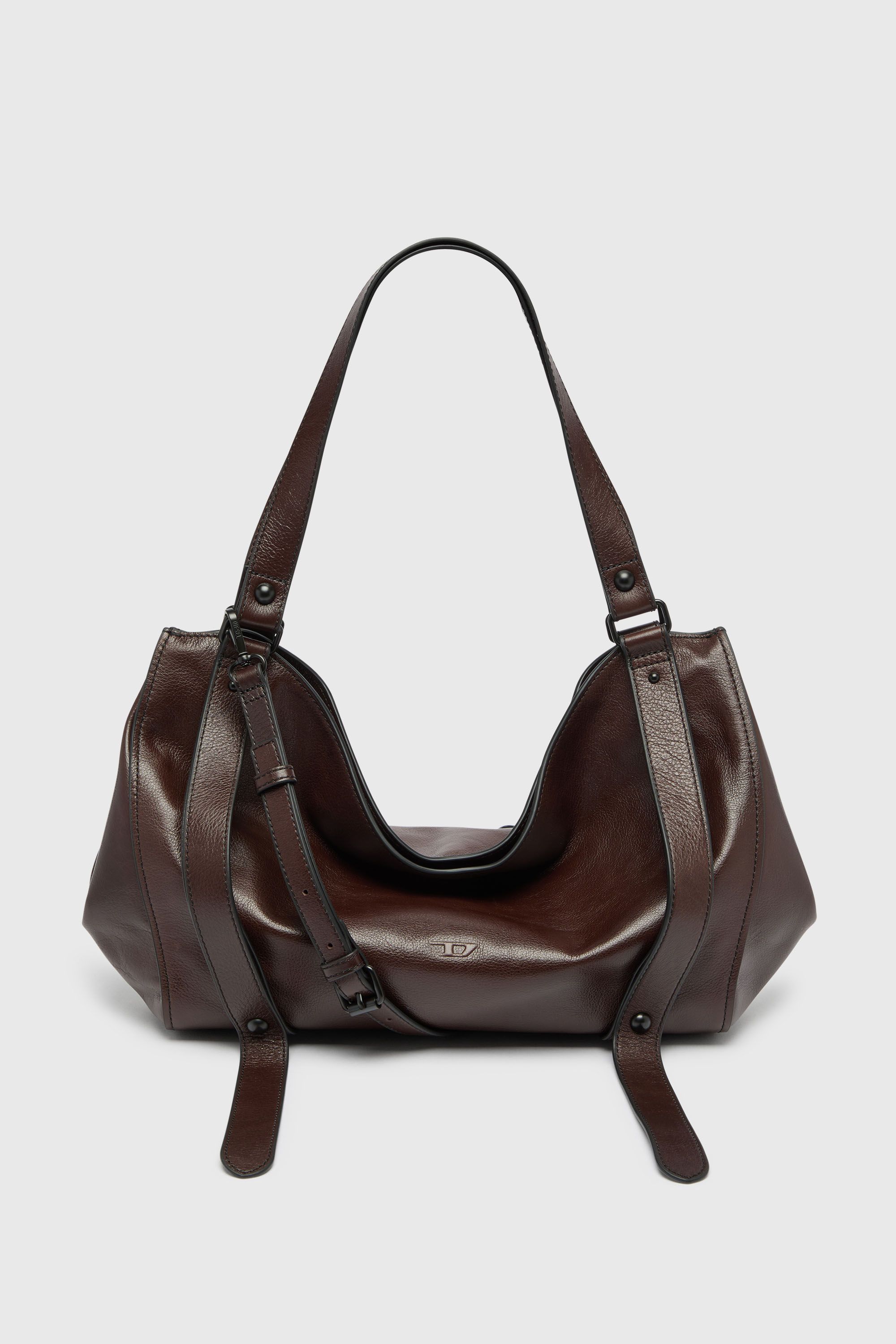 Diesel - D-ONE TOPHANDLE M, D-One - Borsa media a mano media in pelle Unisex in Marrone - 2