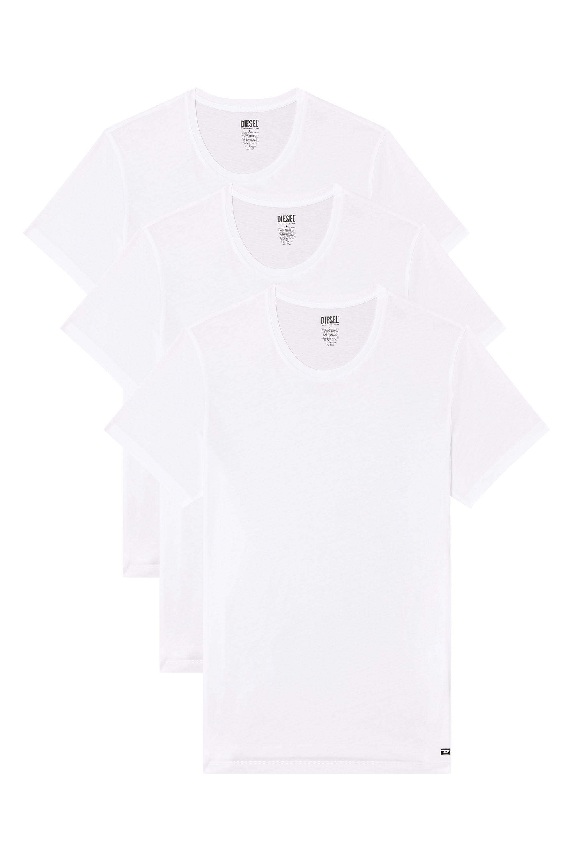 Diesel - RANDAL-D-BOX-3PACK, Set da tre di T-shirt Uomo in Bianco - 1