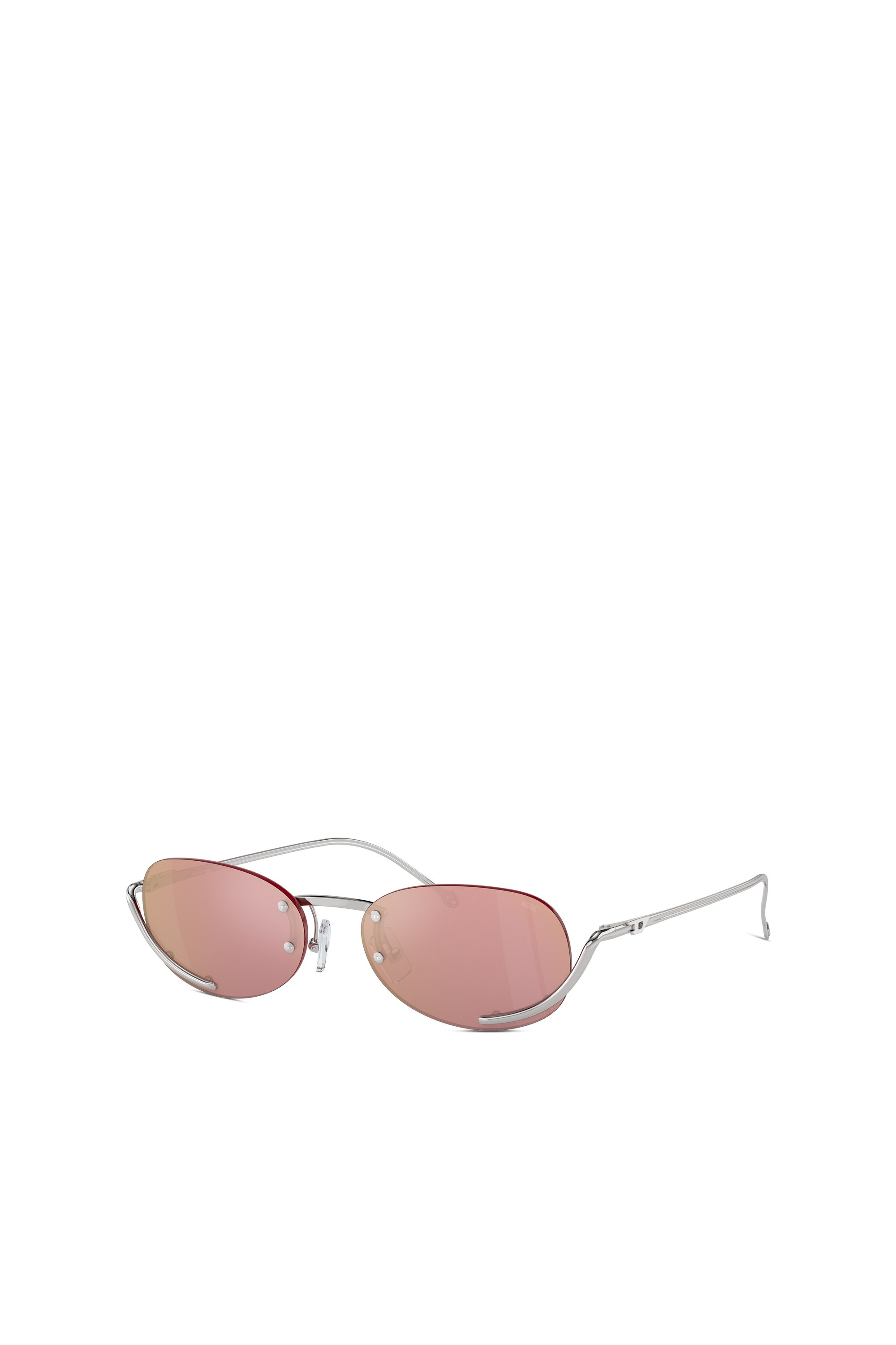 Diesel - 0DL1004, Occhiali da sole ovali Unisex in Rosa - 4