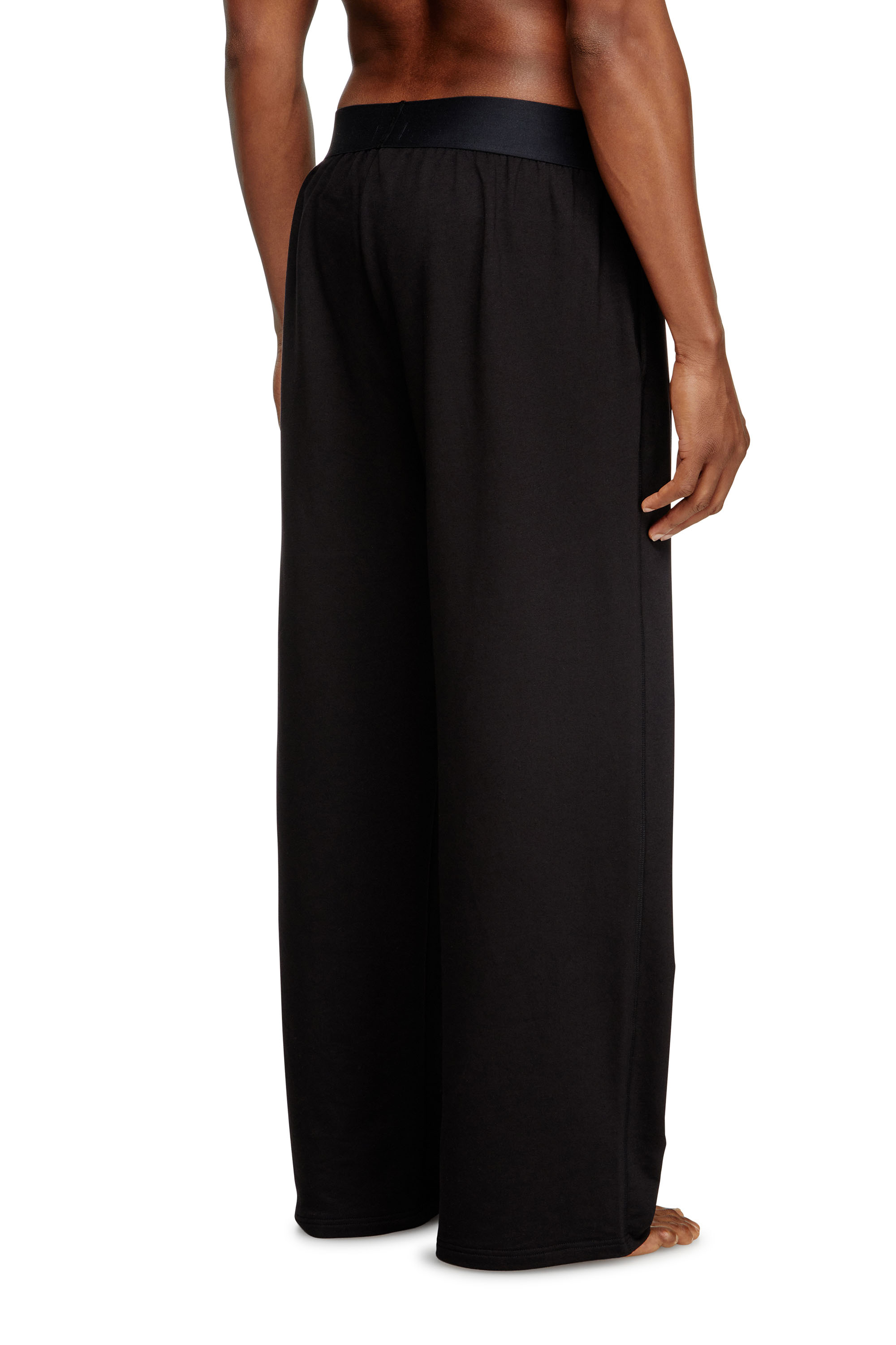 Diesel - NOLAN-D-POP, Pantaloni pigiama con logo tagliato Uomo in Nero - 4