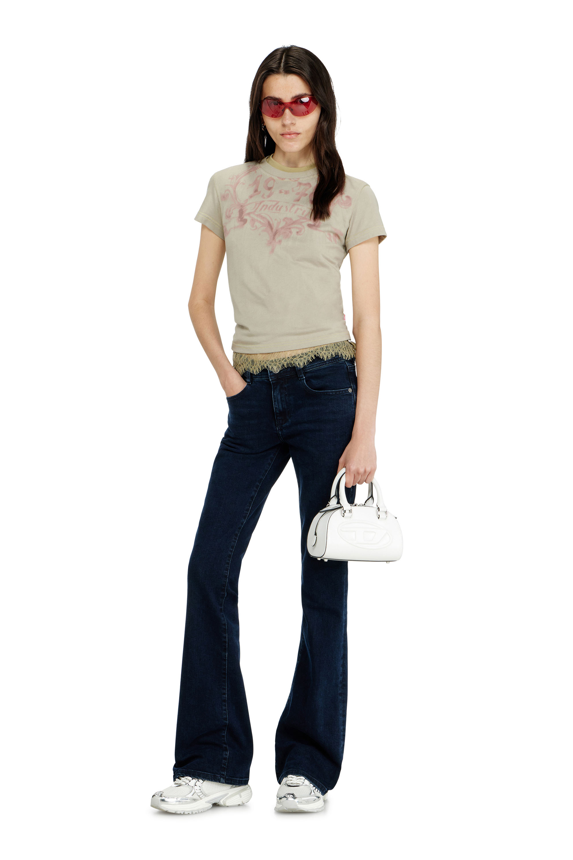 Diesel - Bootcut Jeans 1969 D-Ebbey 0KBBG Donna, Blu Scuro - Image 1