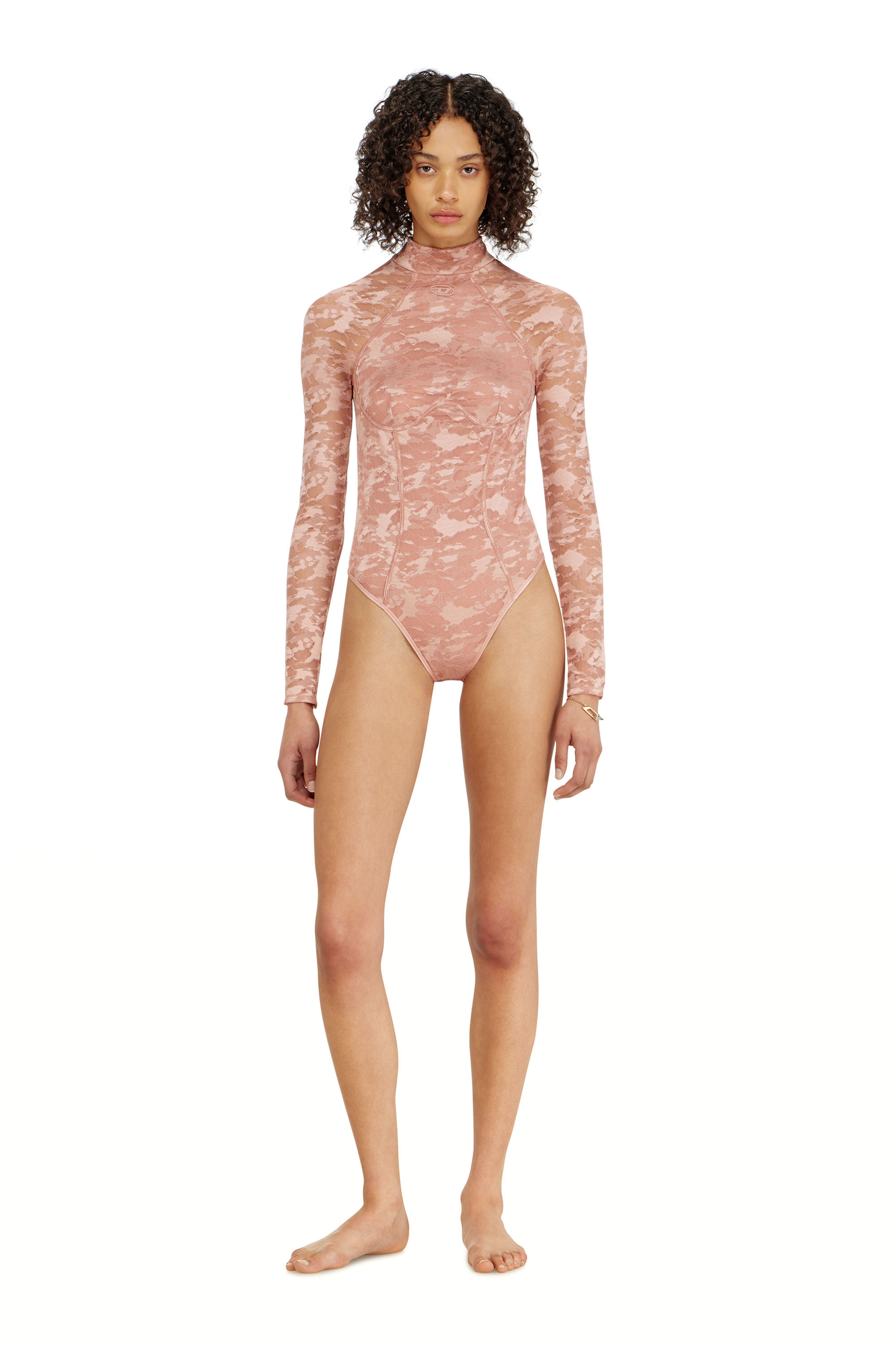 Diesel - VIVIAN-UTLT, Body in pizzo di nylon con schiena scoperta Donna in ToBeDefined - 3