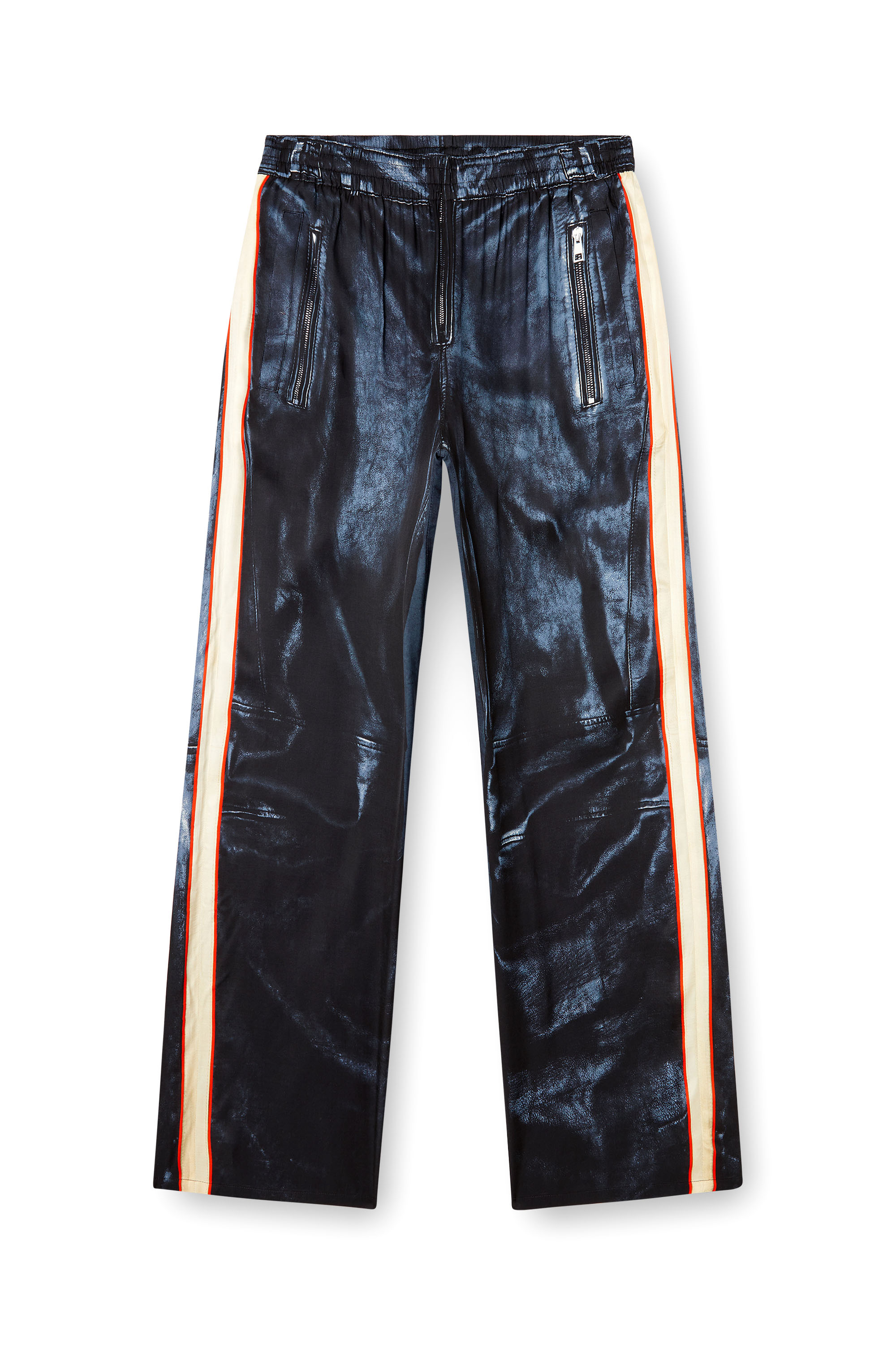 Diesel - P-THECKS-NMAN, Pantaloni in viscosa con stampa biker Uomo in ToBeDefined - 3