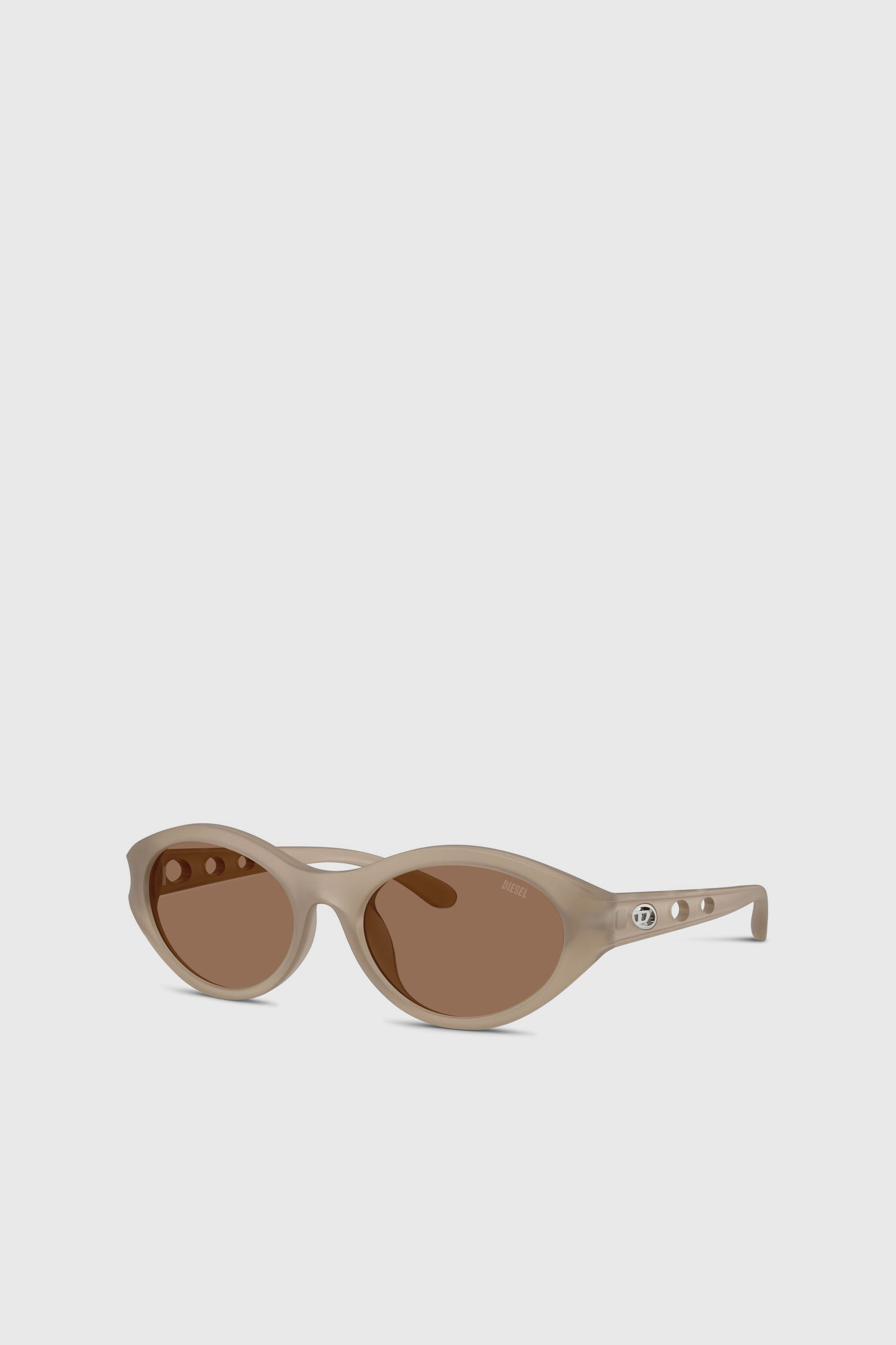 Diesel - 0DL3005U, Occhiali da sole ovali Unisex in Beige - 4