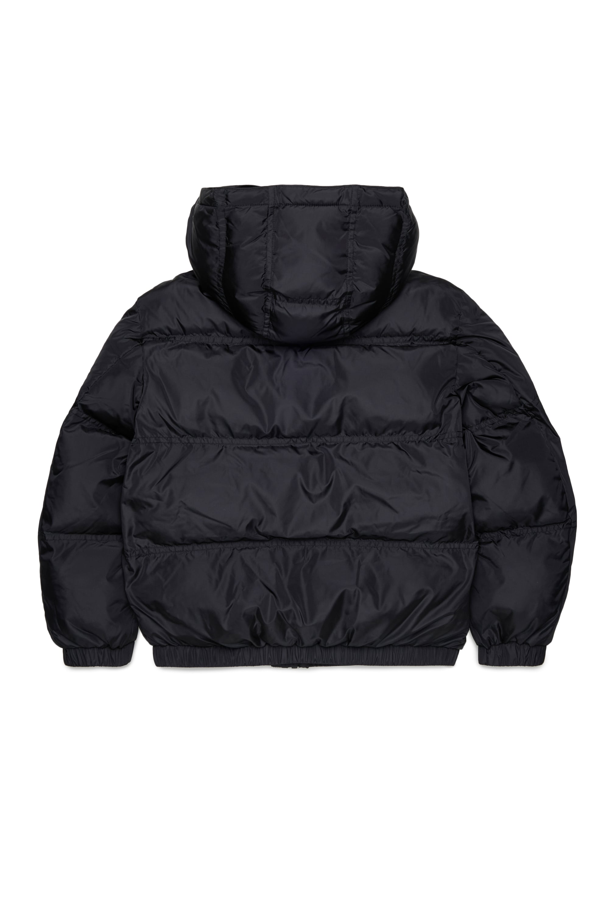 Diesel - JRIVON, Piumino con cappuccio e tasche oversize Unisex in Nero - 2