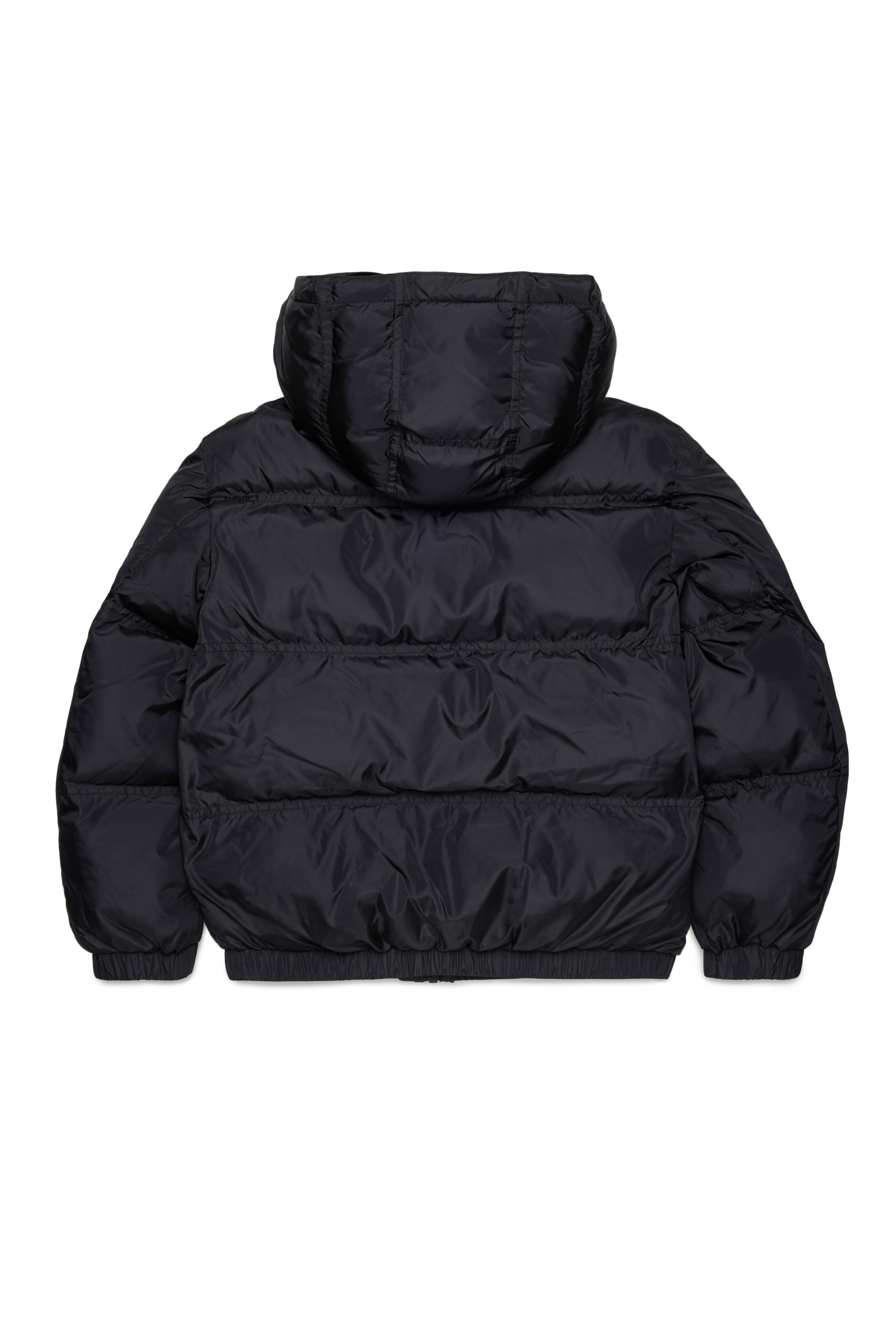 Diesel - JRIVON, Piumino con cappuccio e tasche oversize Unisex in Nero - 2