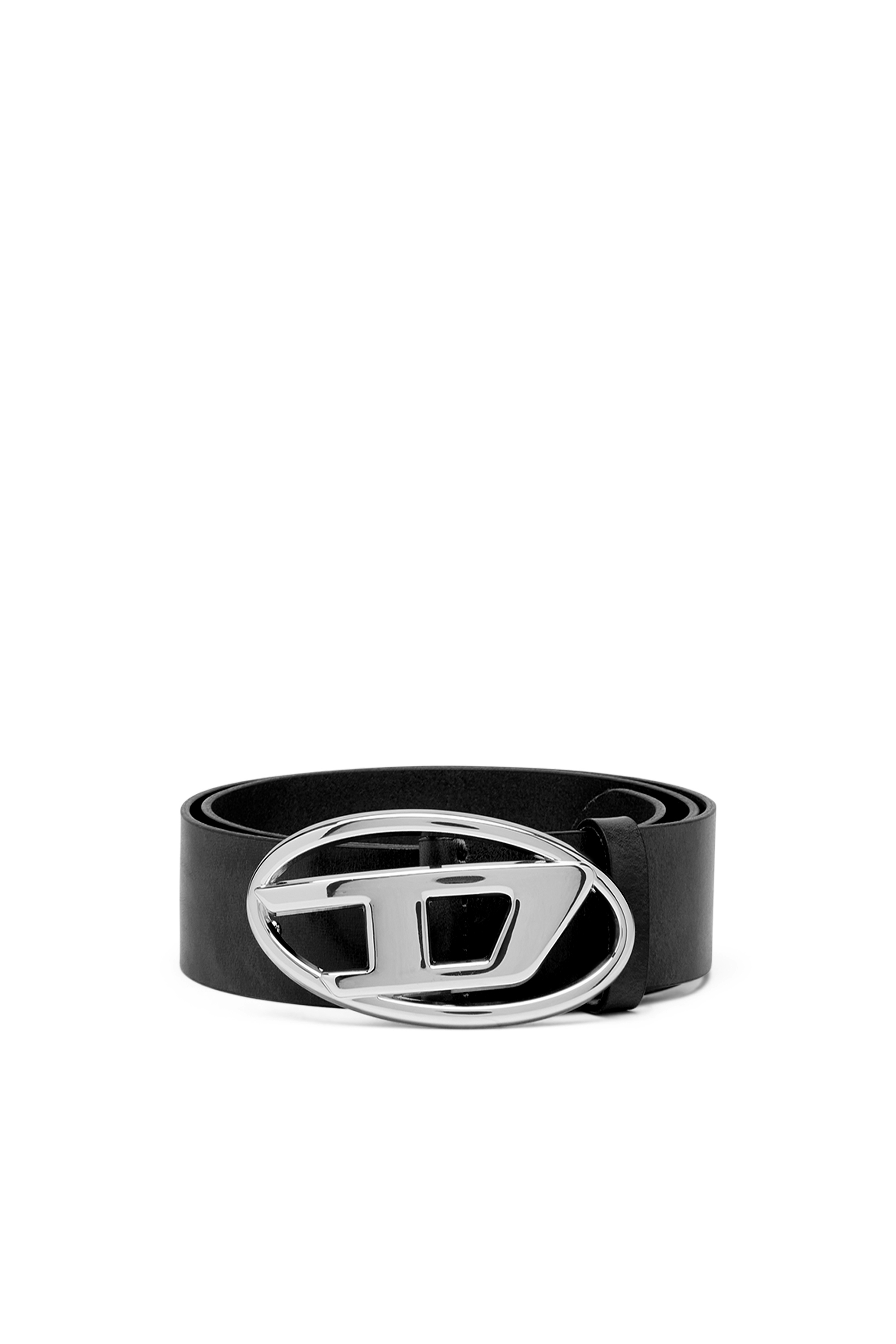 DIESEL logo-buckle belt BLACK 80size小物