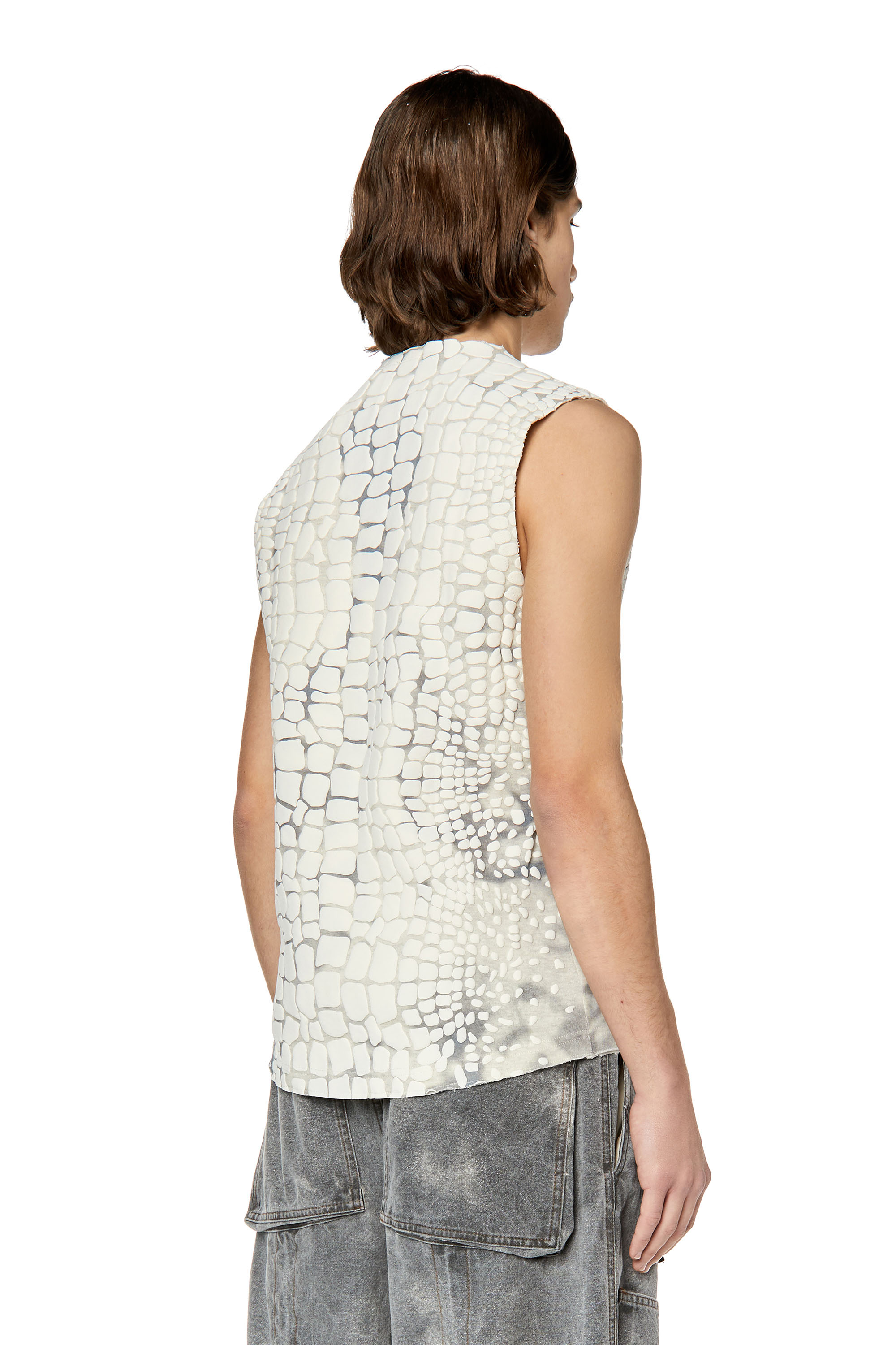 Diesel - T-WALLY, Grigio/Bianco - Image 4