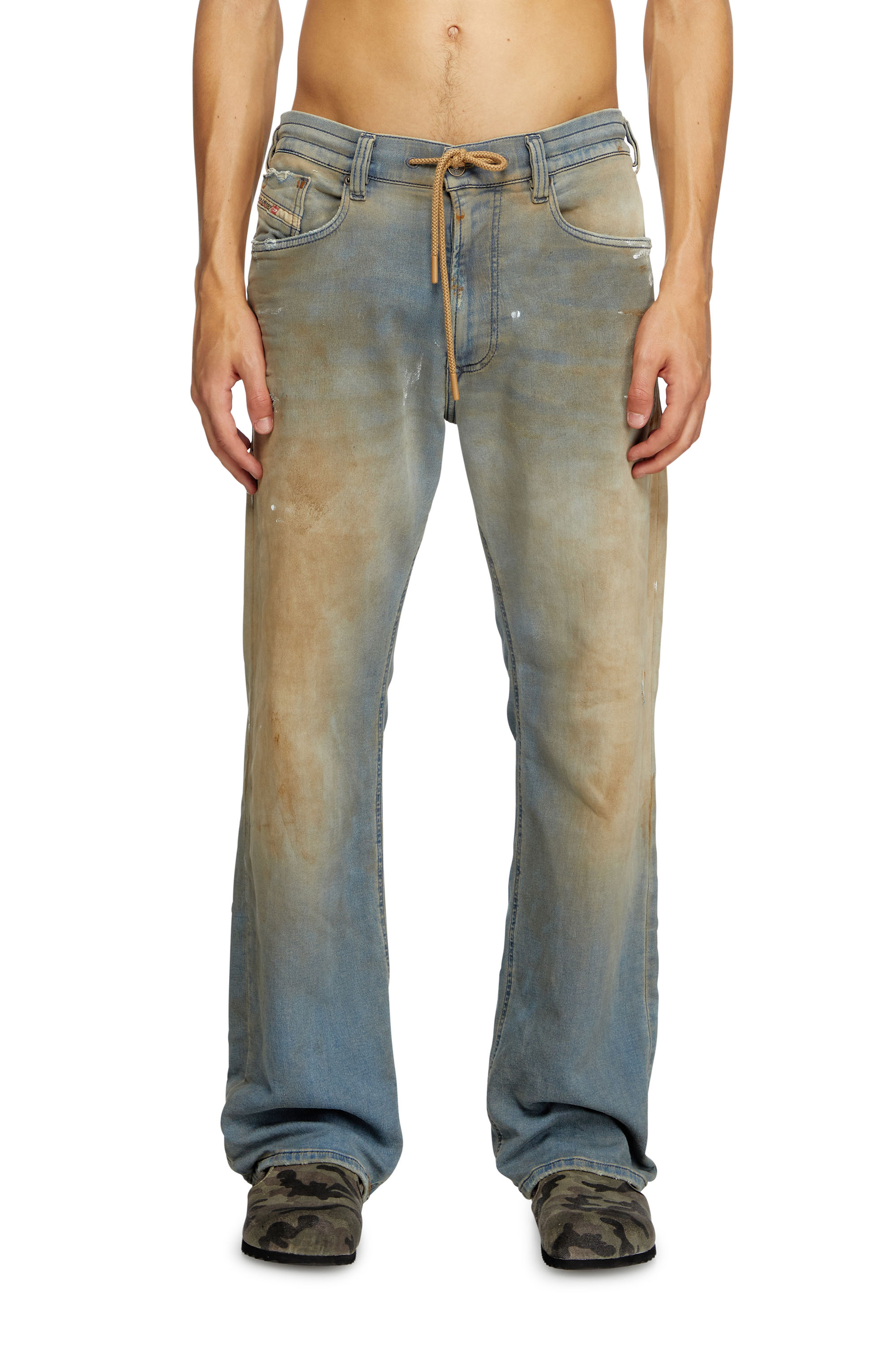 Diesel - Relaxed 2080 D-Reel Joggjeans® 068QL Uomo, Blu Chiaro - Image 1