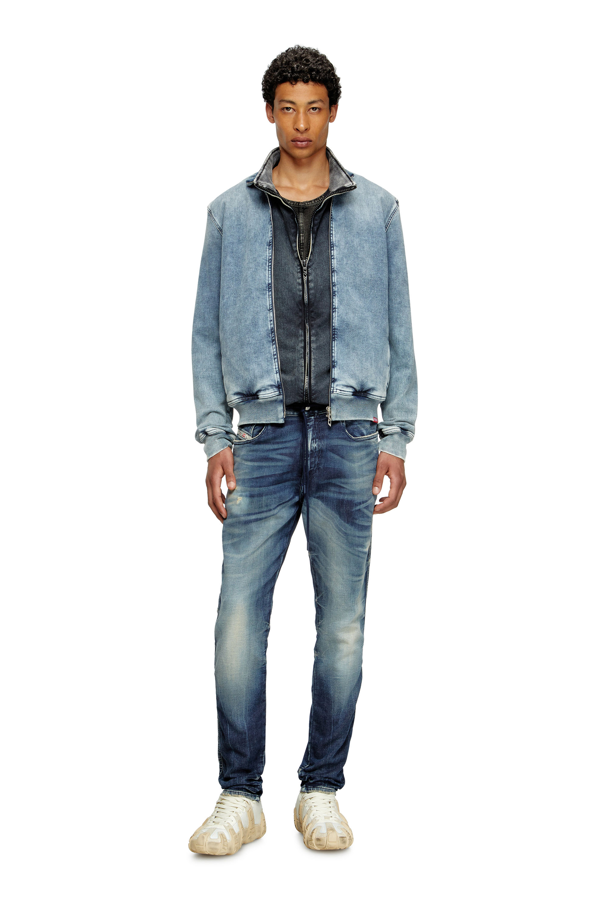 Diesel - Slim 2060 D-Strukt Joggjeans® 068RZ Uomo, Blu Scuro - Image 2