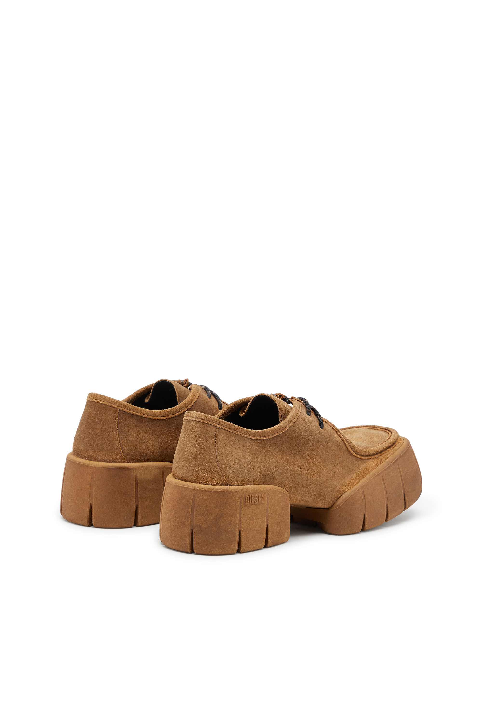 Diesel - D-TEX WB, D-Tex-Scarpa mocassino in suede cerato Uomo in Marrone - 3