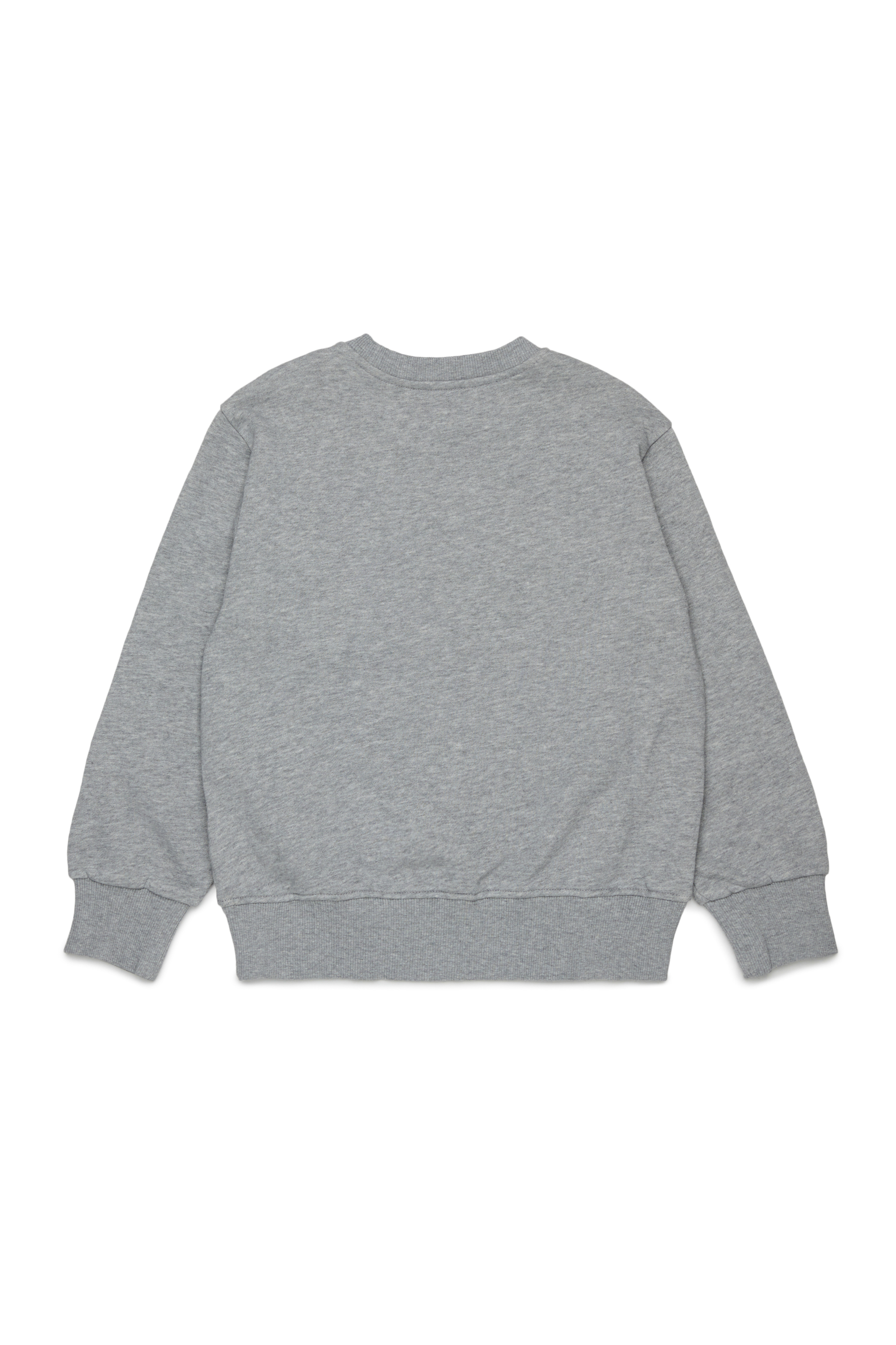 Diesel - SJEANS OVER, Felpa con lettere del logo sfrangiate Uomo in Grigio - 2