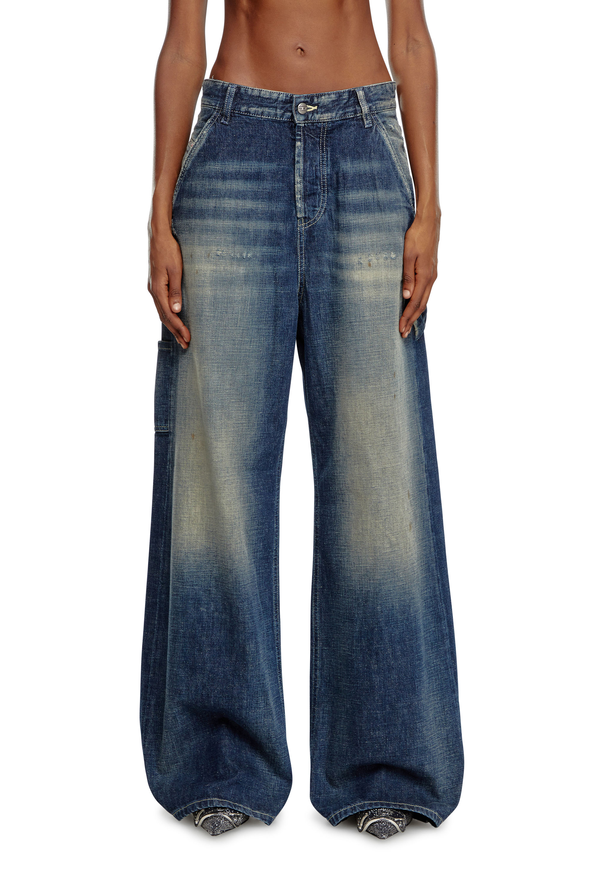 Diesel - Relaxed Jeans 1996 D-Sire 09J91 Donna, Blu Scuro - Image 2