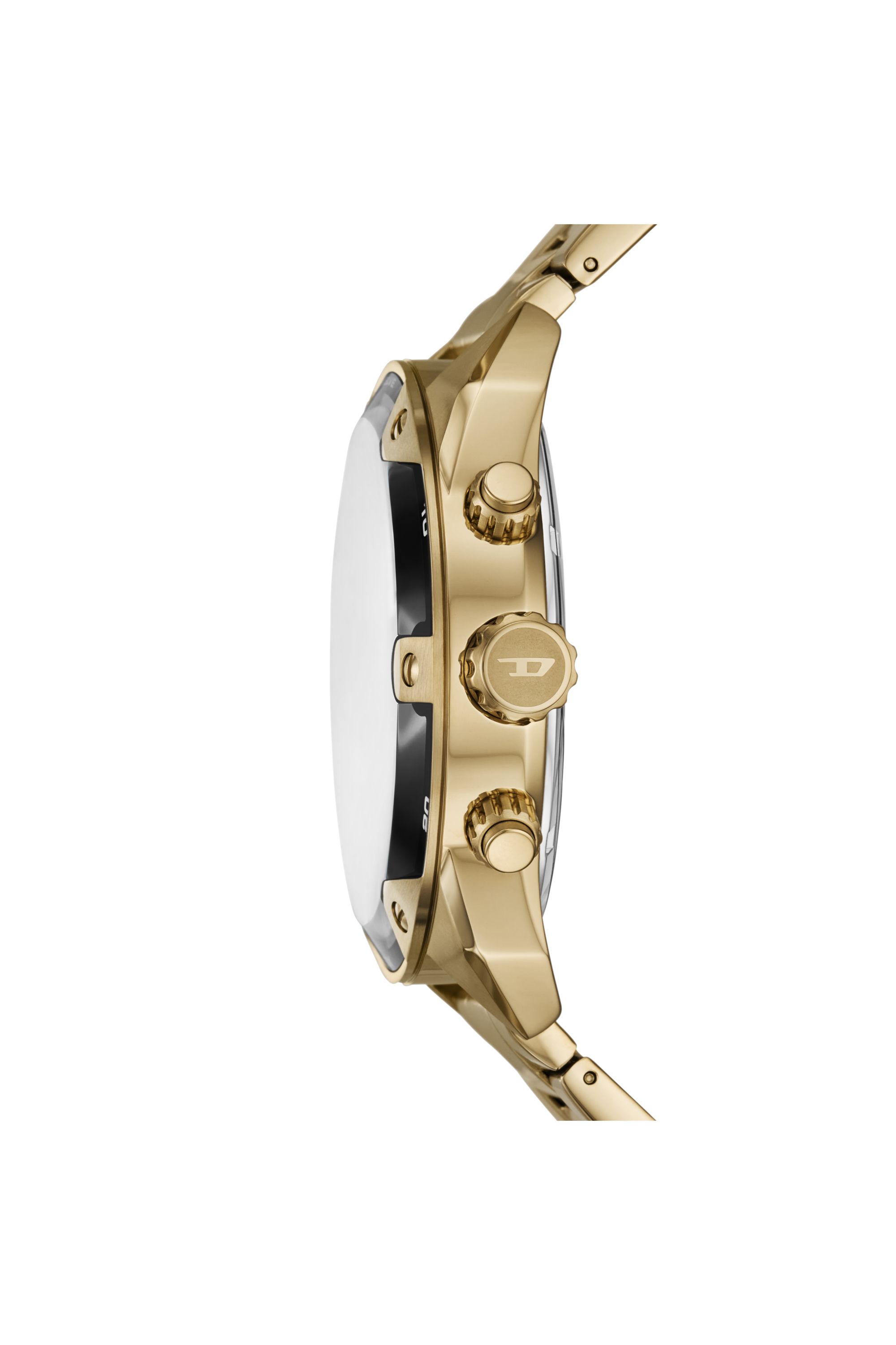 Diesel - DZ4685 WATCH, Orologio Spiked con cinturino in acciaio inossidabile Uomo in Oro - 3