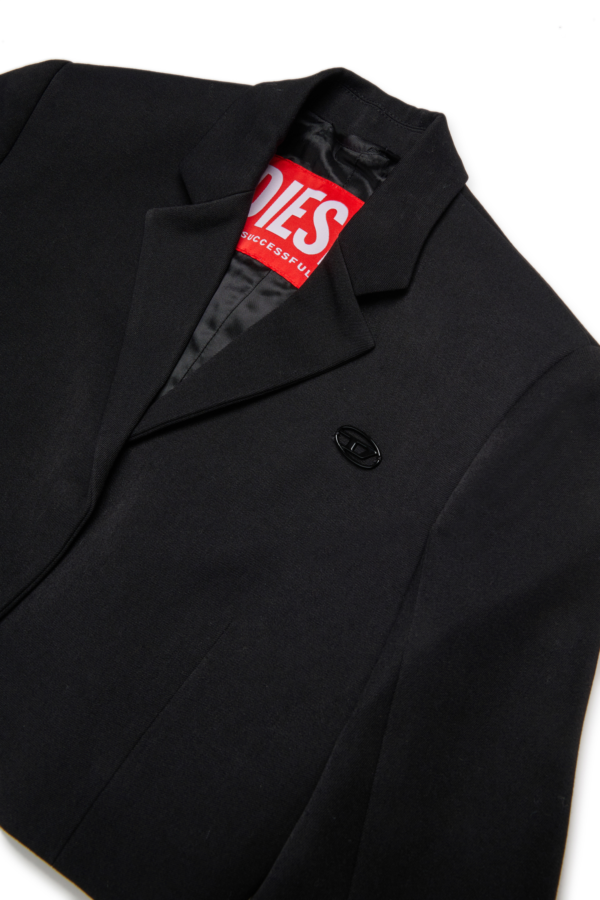 Diesel - JGMILLAP1, Giacca corta con revers Donna in Nero - 3