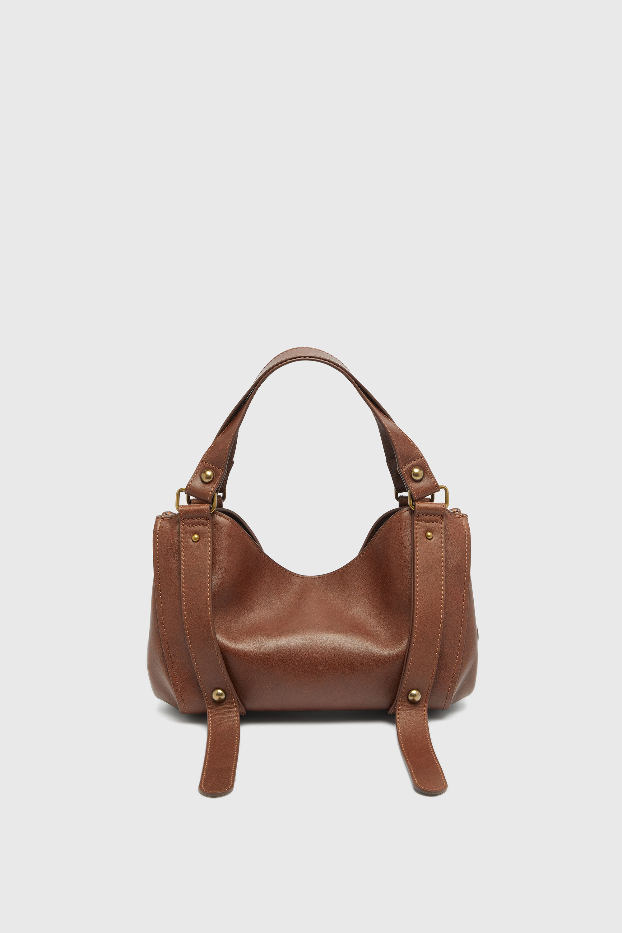 Diesel - D-ONE TOPHANDLE S, D-One-Borsa piccola a mano in pelle trattata Donna in Marrone - 2