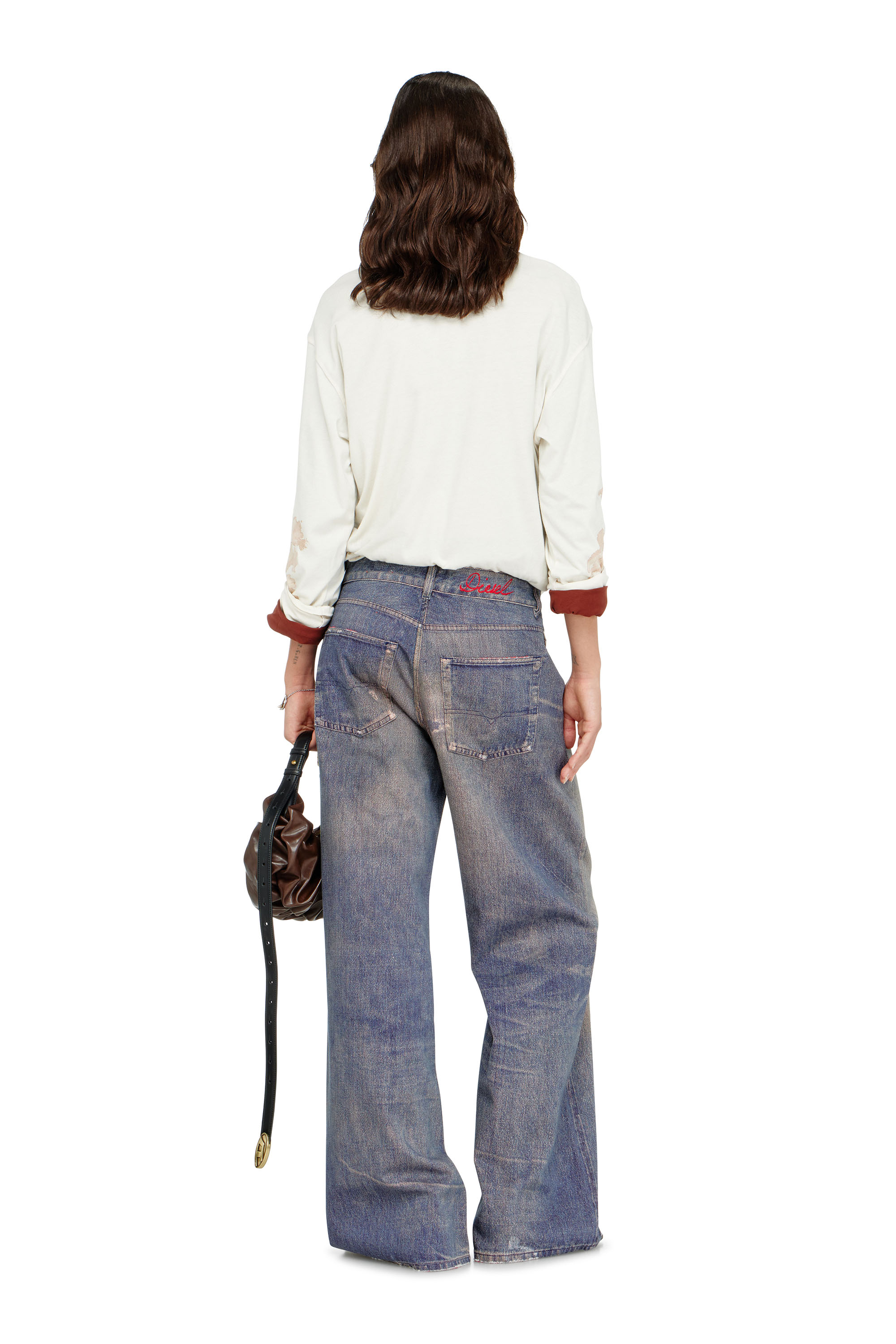 Diesel - Relaxed Jeans 1996 D-Sire 09P95 Donna, Blu Scuro - Image 3