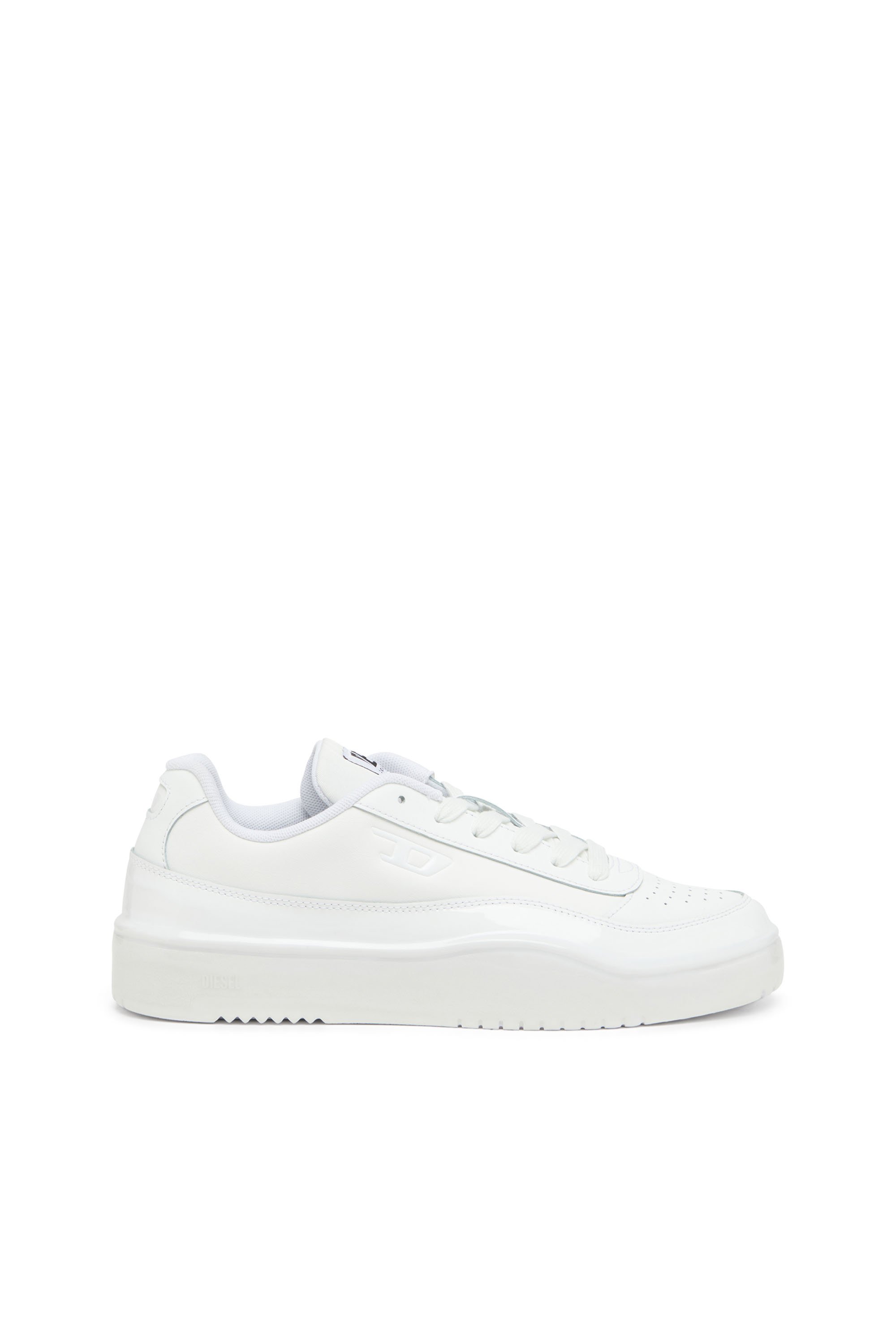 Diesel - S-TRACKER-D LOW, S-Tracker-D-Sneaker in pelle con strato in silicone Uomo in Bianco - 1