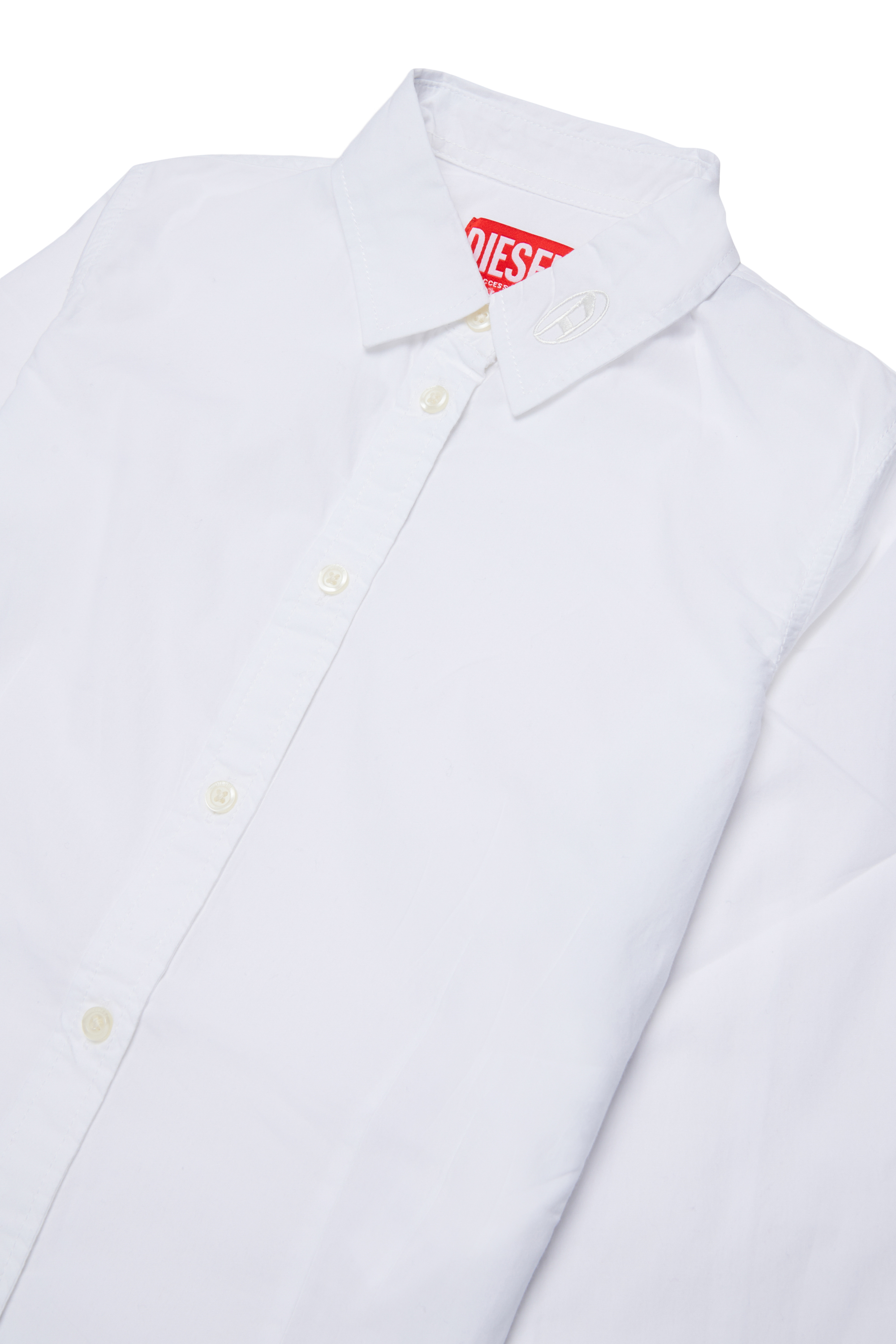 Diesel - CLAIRE, Camicia in cotone con collo Oval D Donna in Bianco - 3