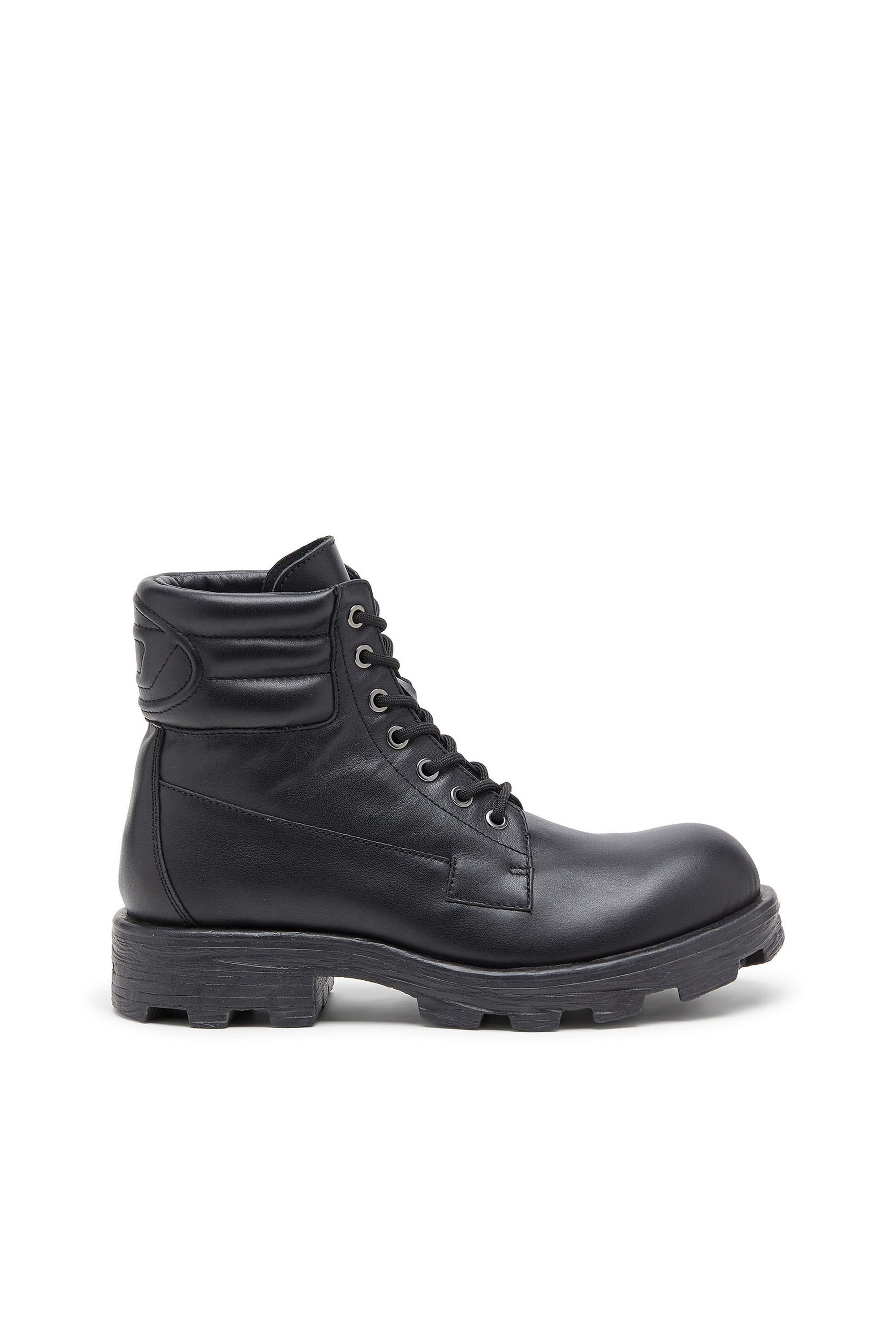 Diesel - D-HAMMER LACE UP, D-Hammer - Stivaletti in pelle Uomo in Nero - 1