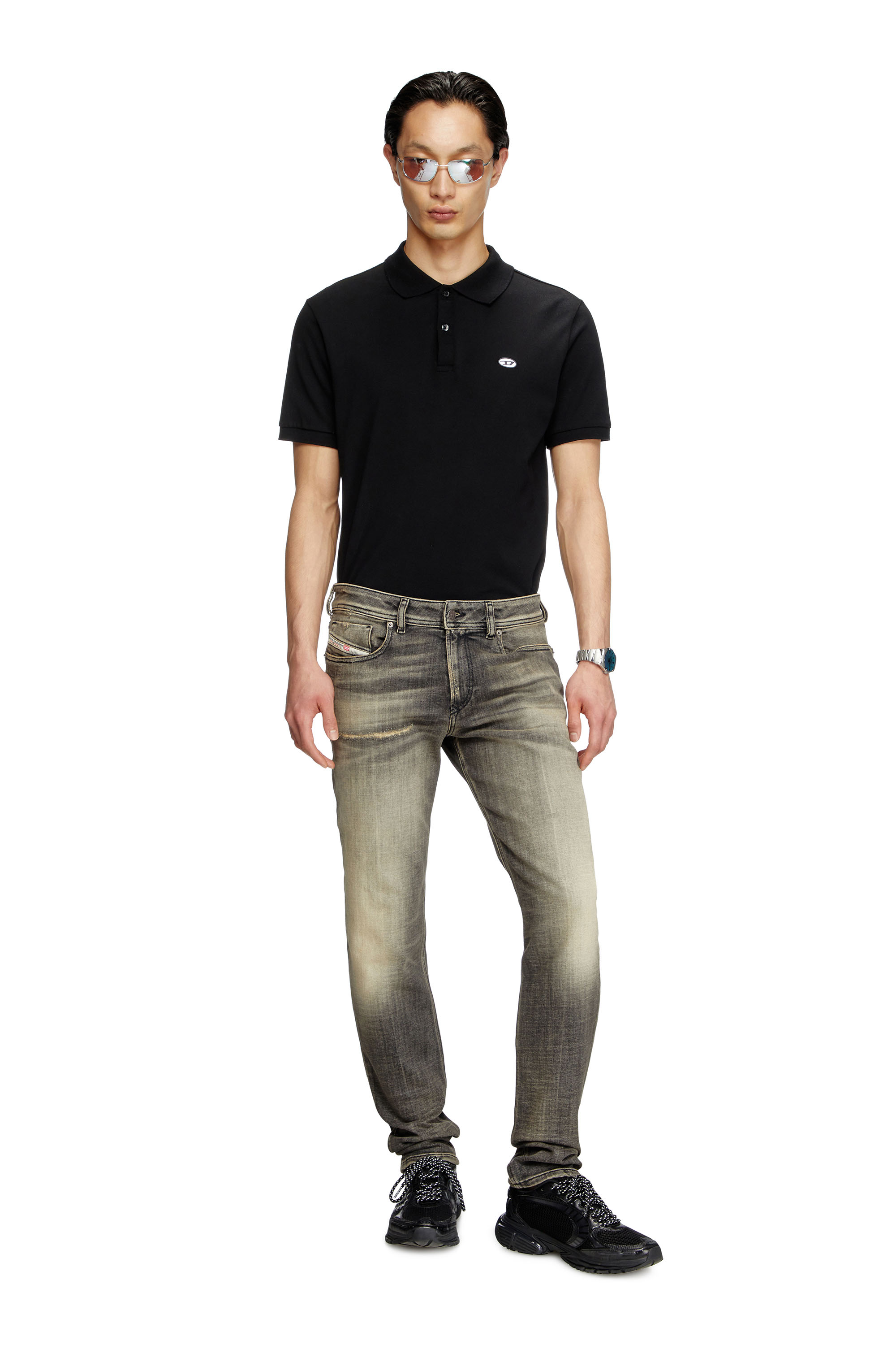 Diesel - Skinny Jeans 1979 Sleenker 09K54 Uomo, Nero/Grigio scuro - Image 2