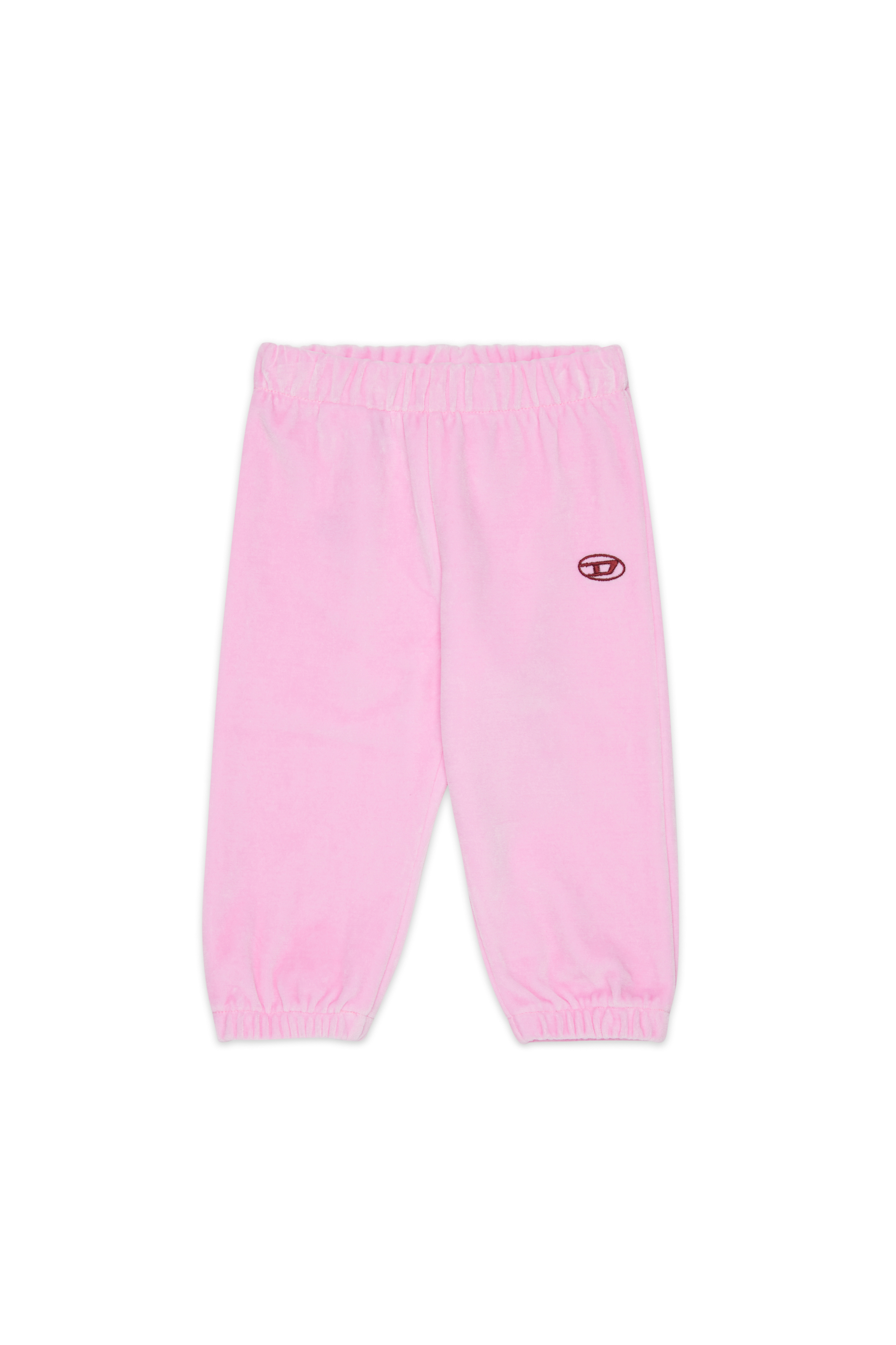 Diesel - PHENIB, Pantaloni in velluto con ricamo Oval D Uomo in Rosa - 1