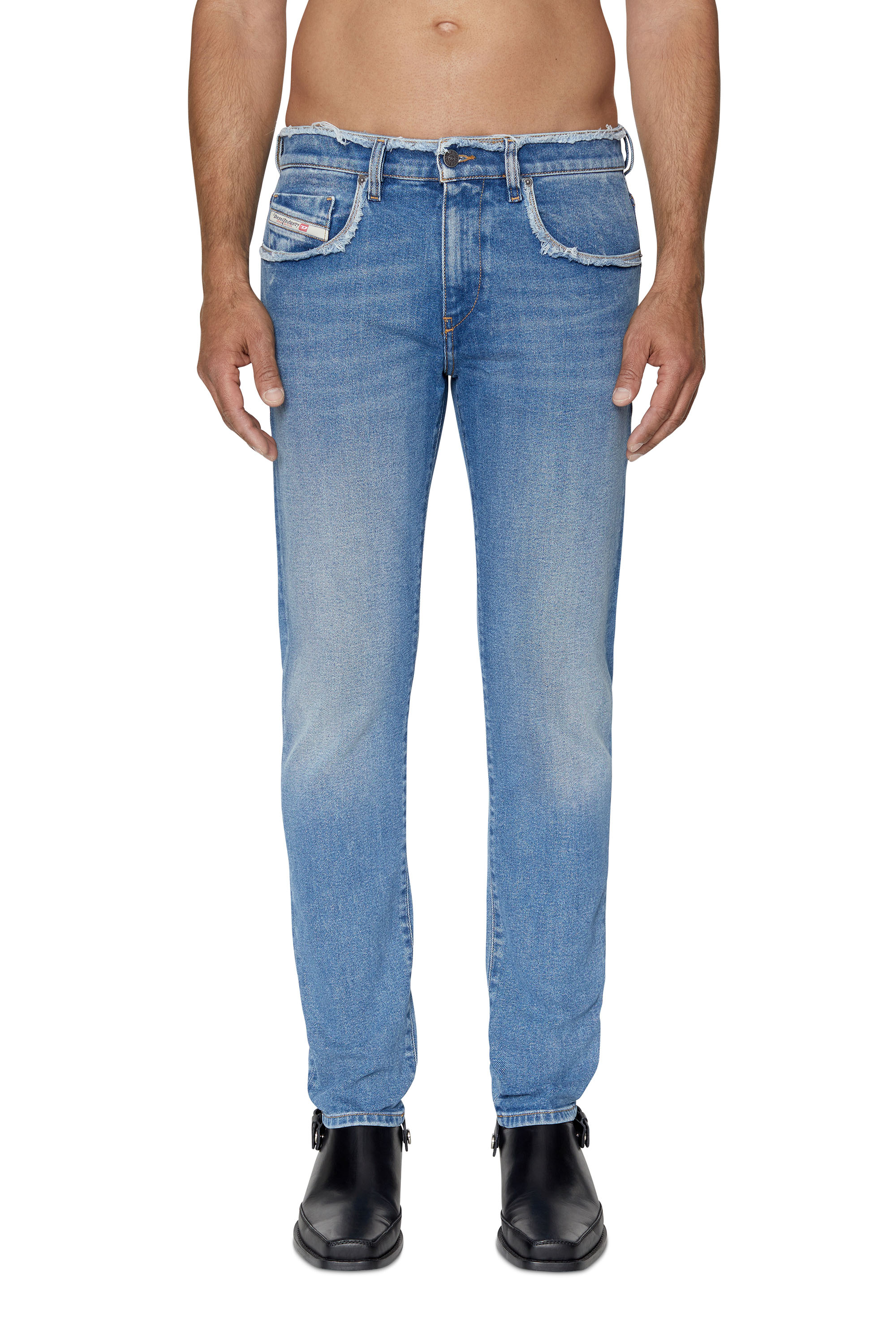 Diesel - Slim Jeans 2019 D-Strukt 09E19, Blu medio - Image 1
