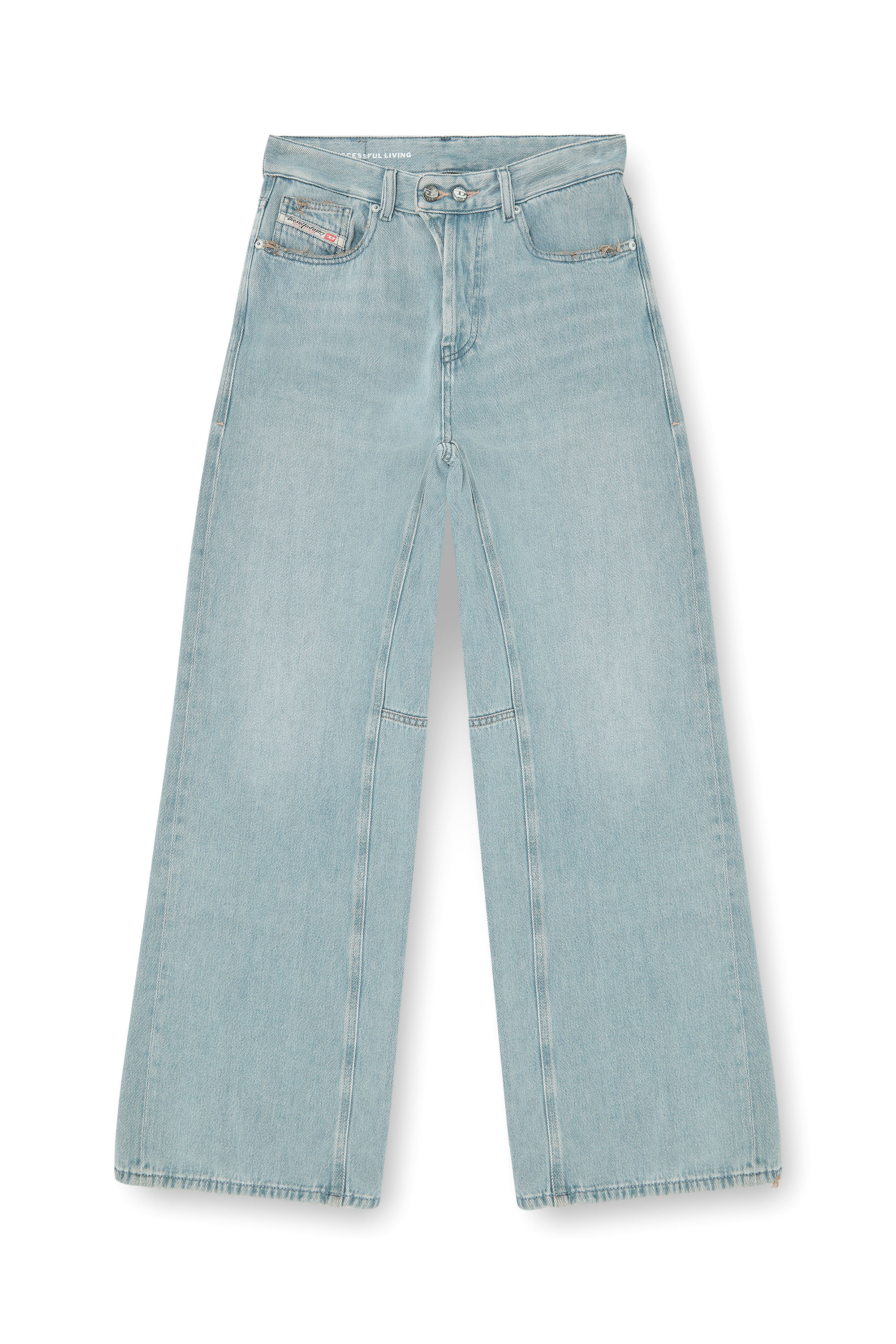 Diesel - Relaxed Jeans 1996 D-Sire 09P84 Donna, Blu Chiaro - Image 3