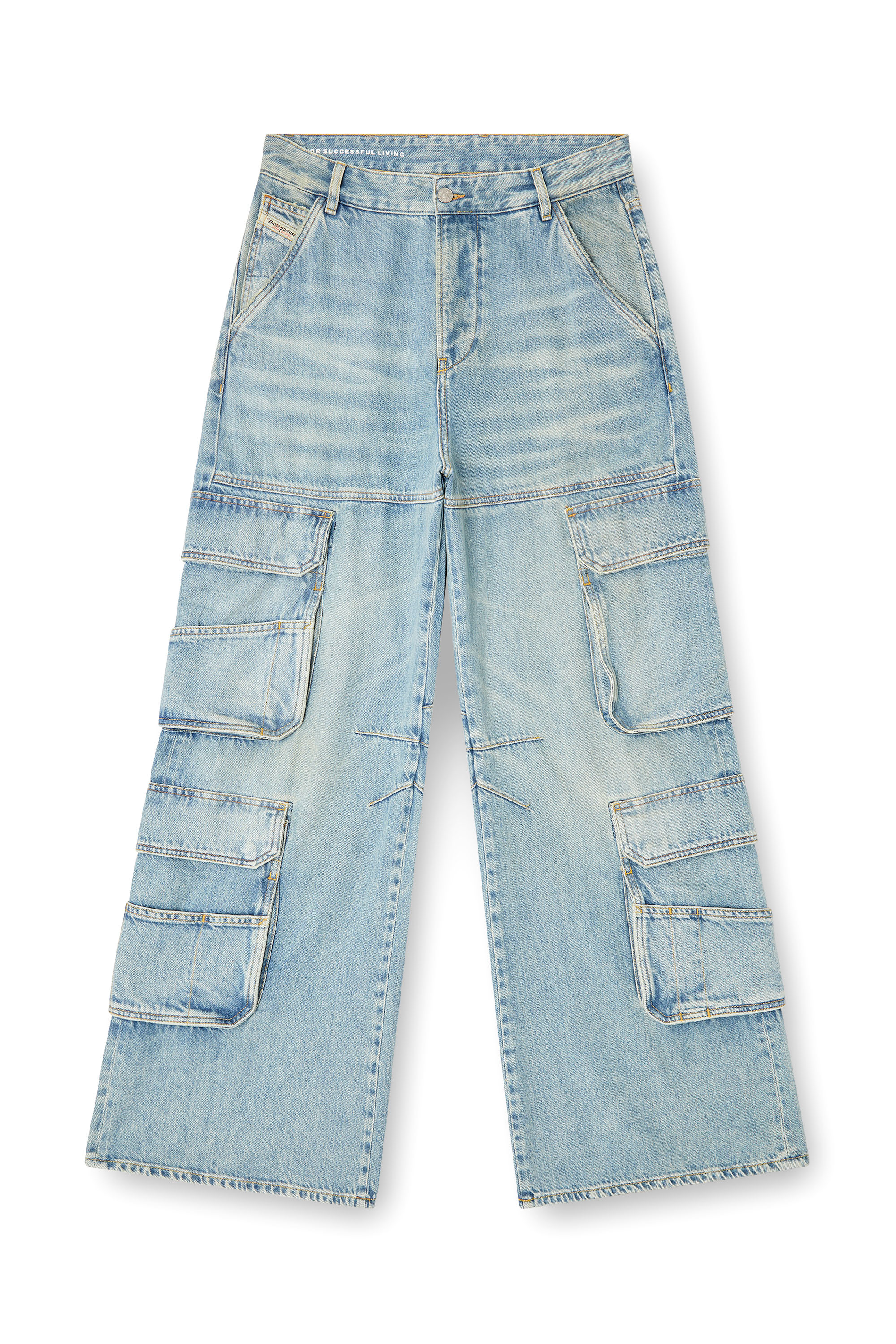 Diesel - Relaxed Jeans 1996 D-Sire 0DBCX Donna, Blu Chiaro - Image 3