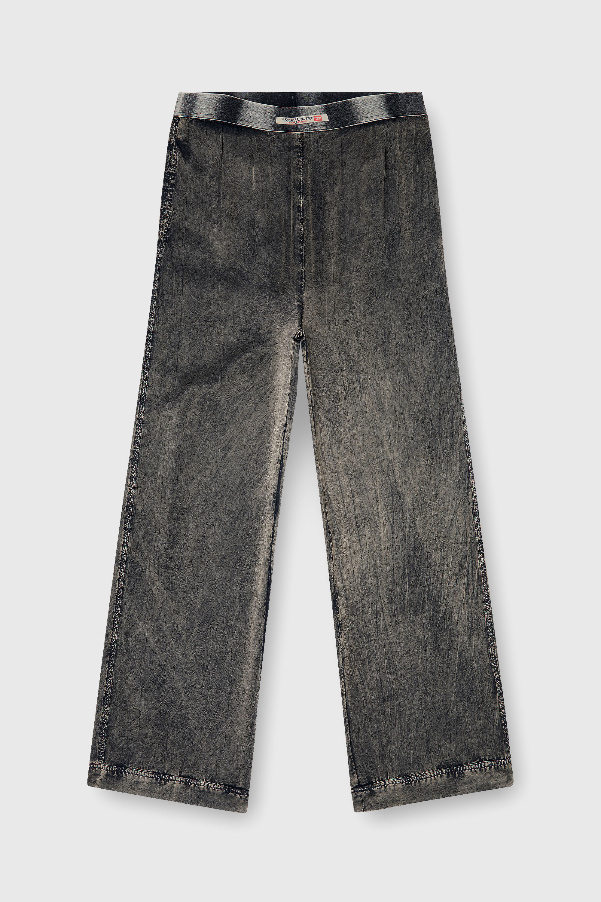 Diesel - ZAYNE-DNM, Pantaloni in viscosa dalla vestibilit&agrave; fluida Uomo in Grigio - 4