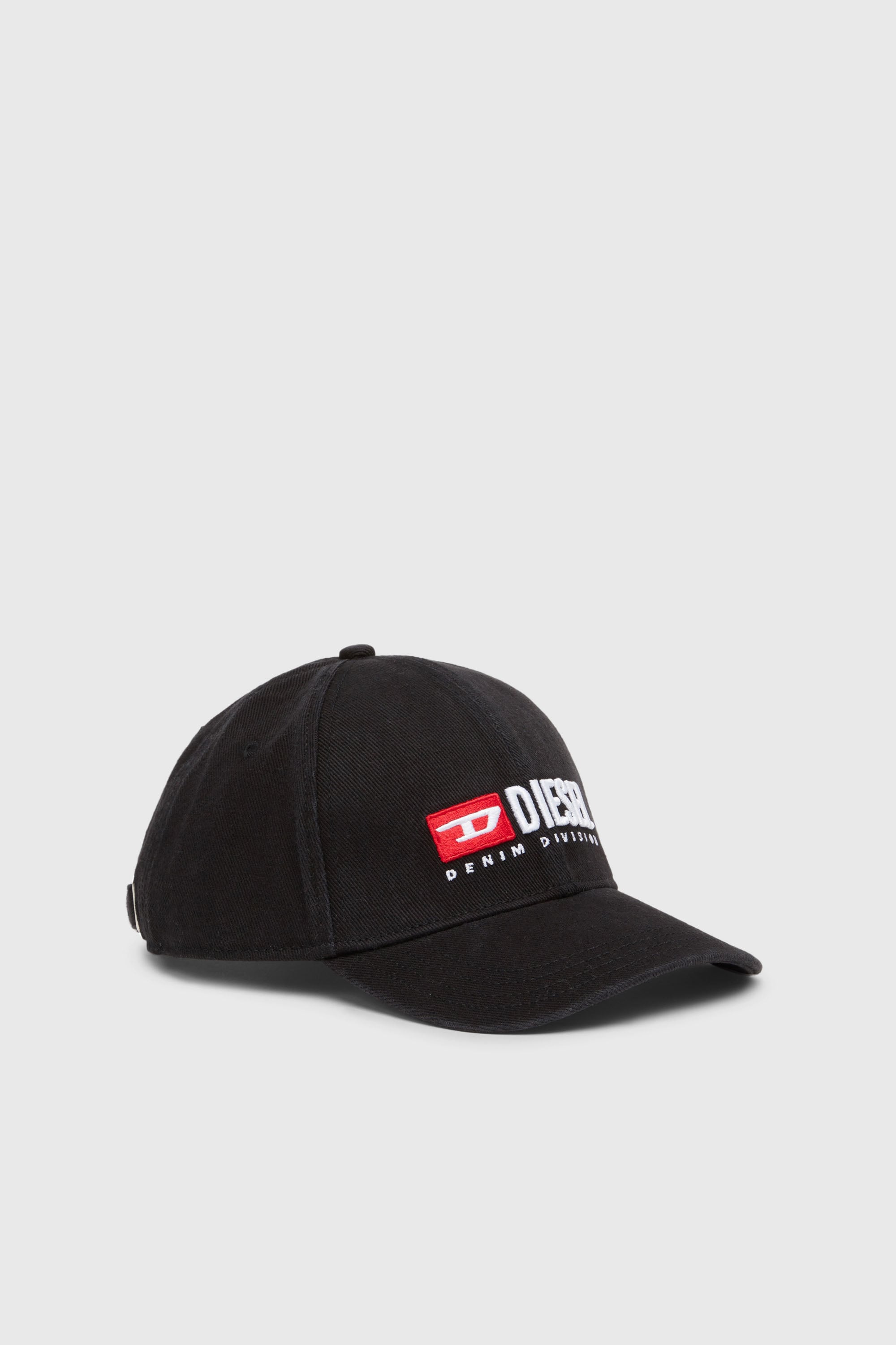 Diesel - CORRY-DIV-WASH, Cappello da baseball con logo ricamato Uomo in Nero - 1