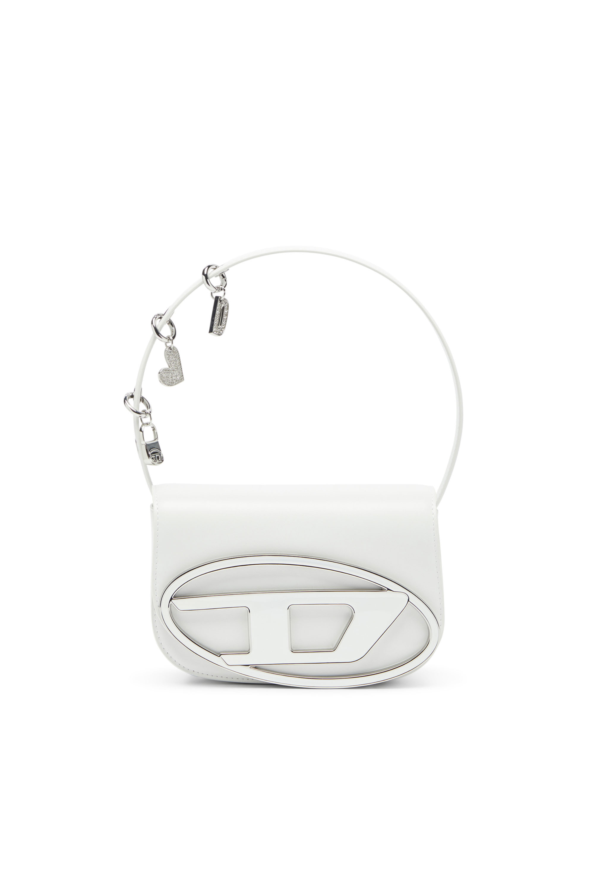 Diesel - 1DR, 1DR -Iconica borsaa spalla in pelle con charms sul manico Donna in Bianco - 1