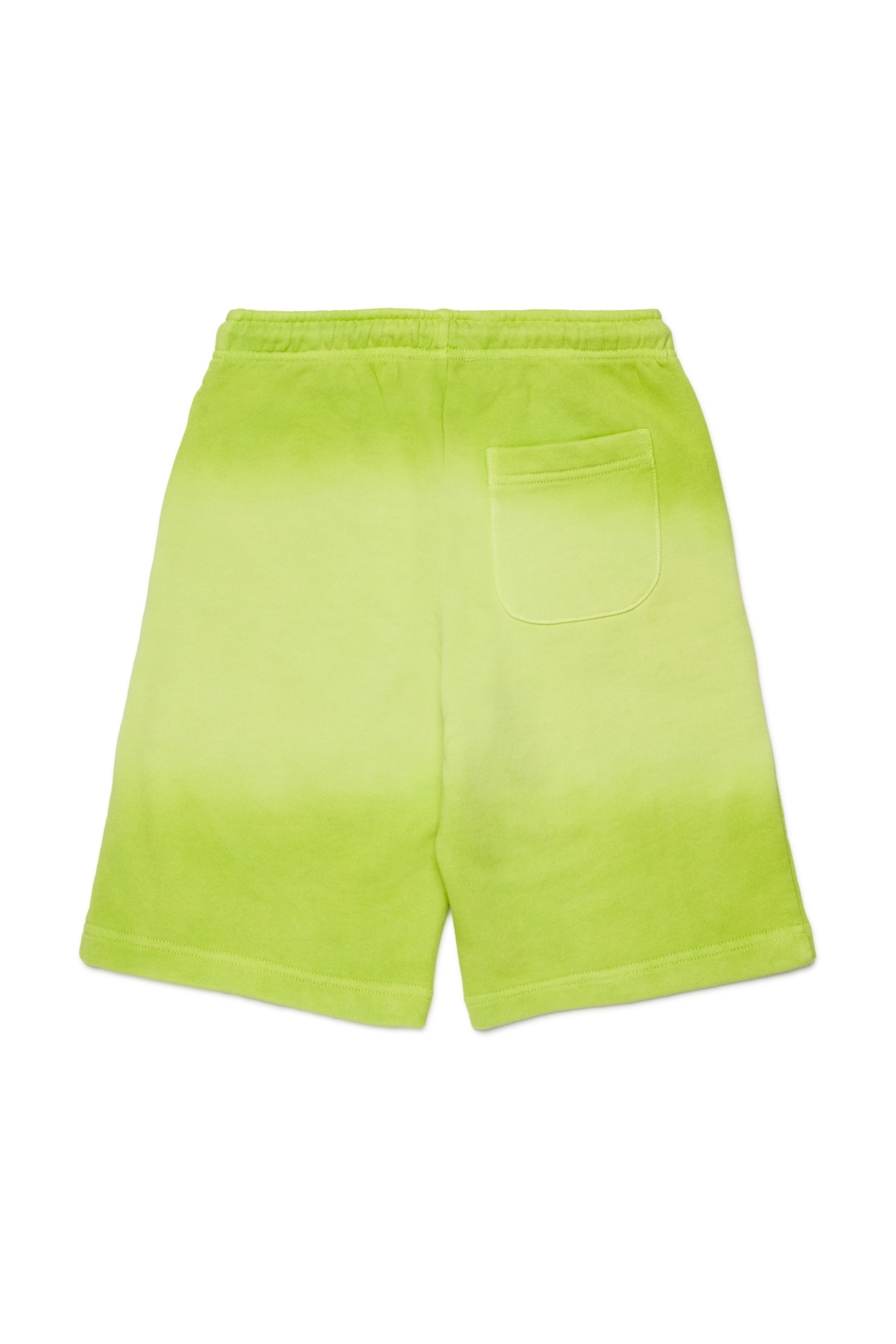 Diesel - PSHADE, Shorts in cotone con lavaggio sfumato Uomo in Verde - 2