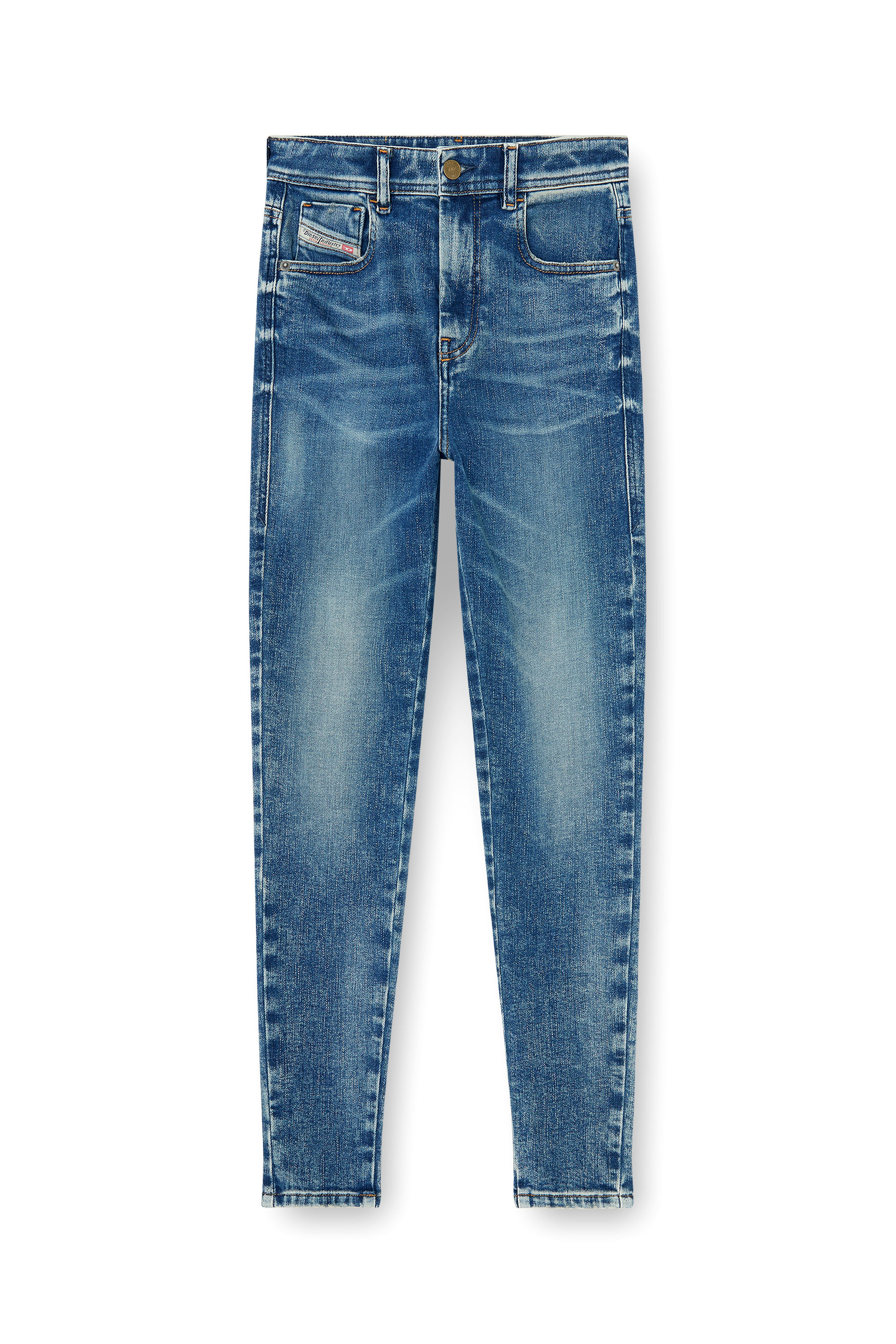 Diesel - Skinny Jeans 1984 Slandy-High 09P72 Donna, Blu medio - Image 6