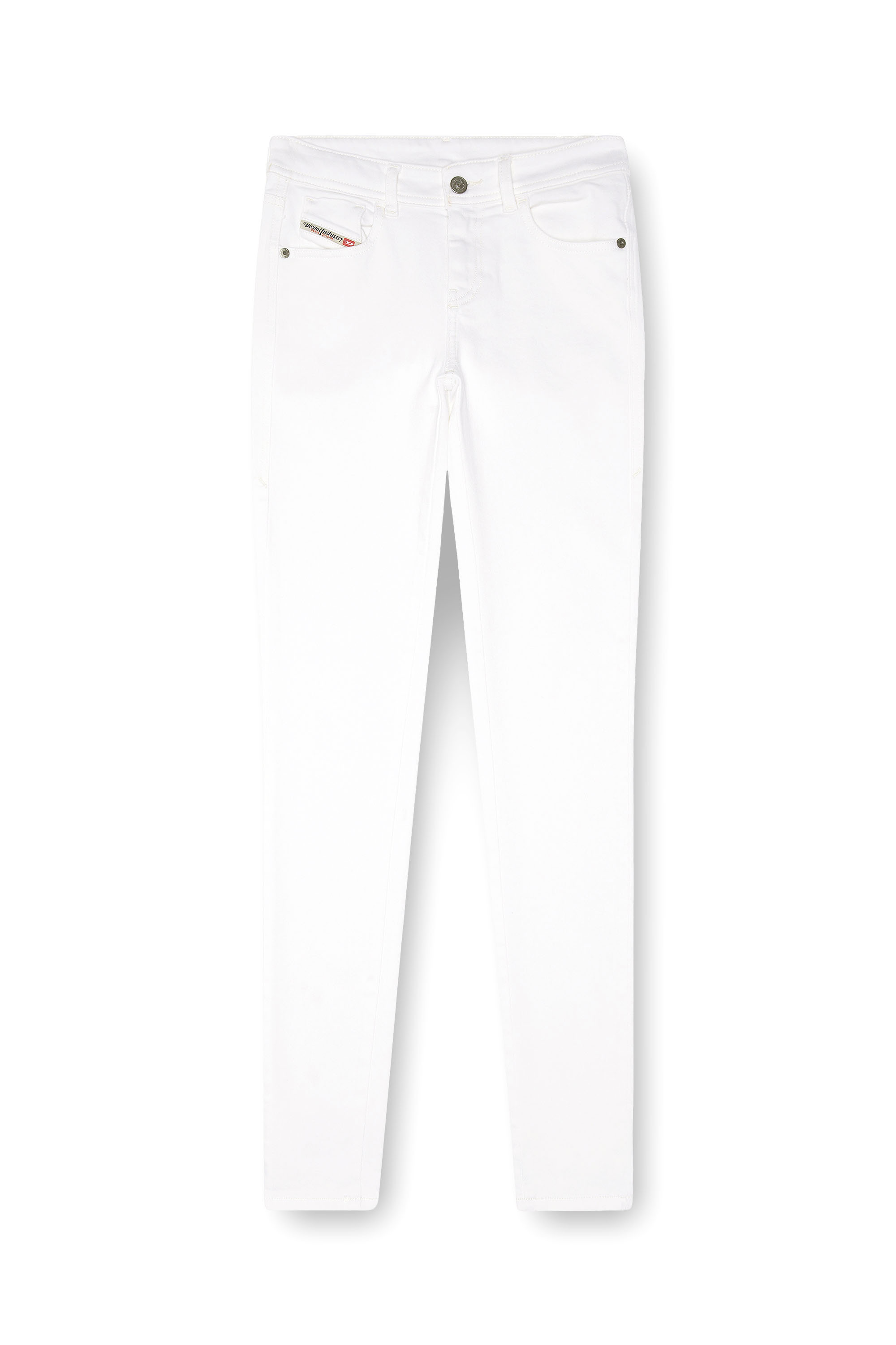 Diesel - Skinny Jeans 2017 Slandy 09F90 Donna, Bianco - Image 3