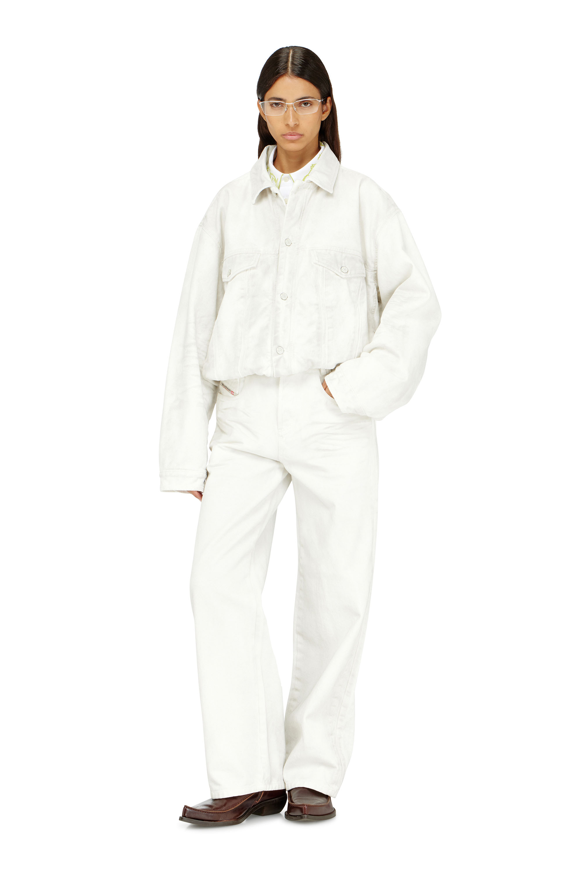 Diesel - Relaxed Jeans 1982 D-Hakou 007GG Unisex, Bianco - Image 2