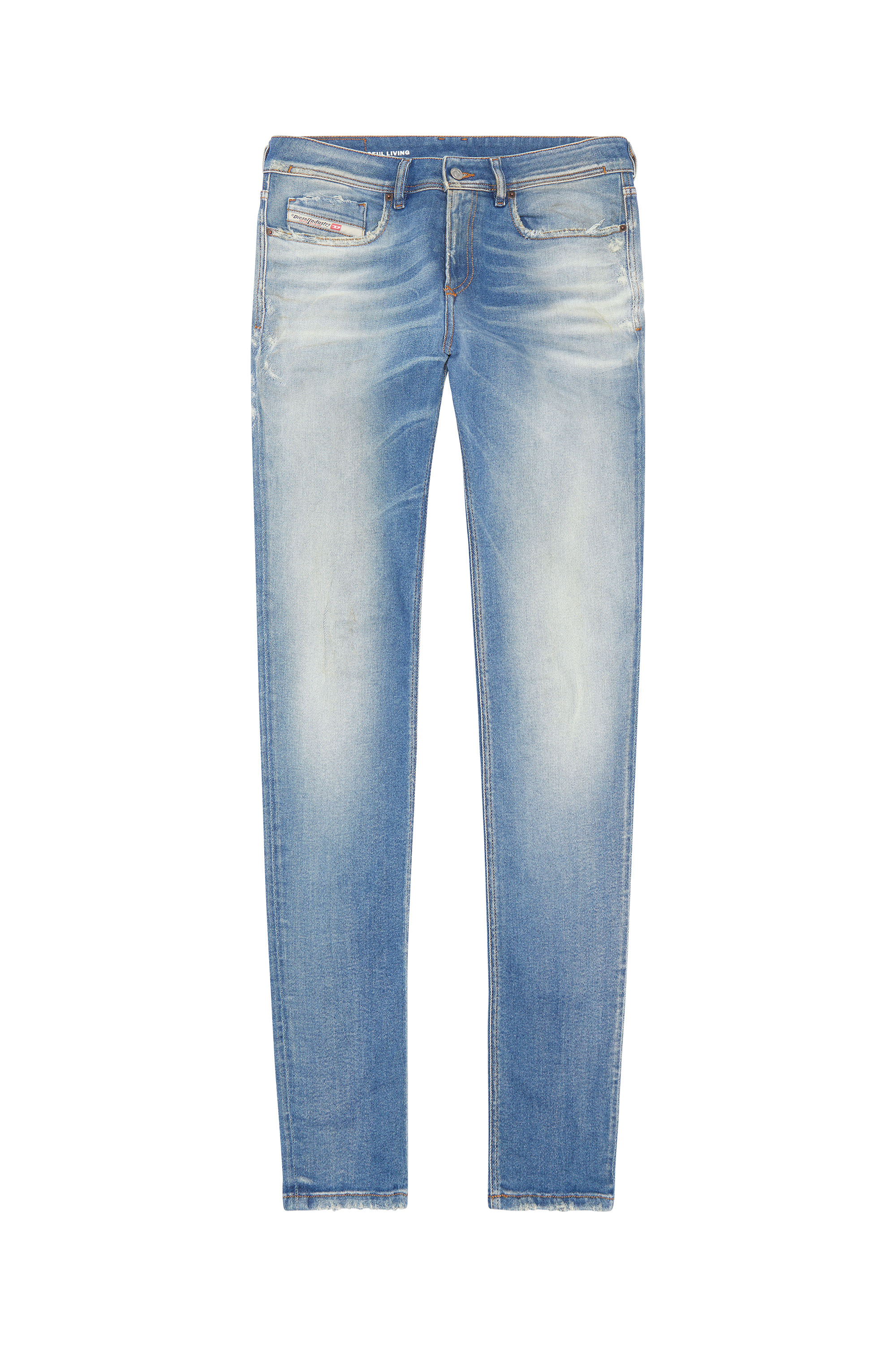 Diesel - Skinny Jeans 1979 Sleenker 09G26, Blu Chiaro - Image 5