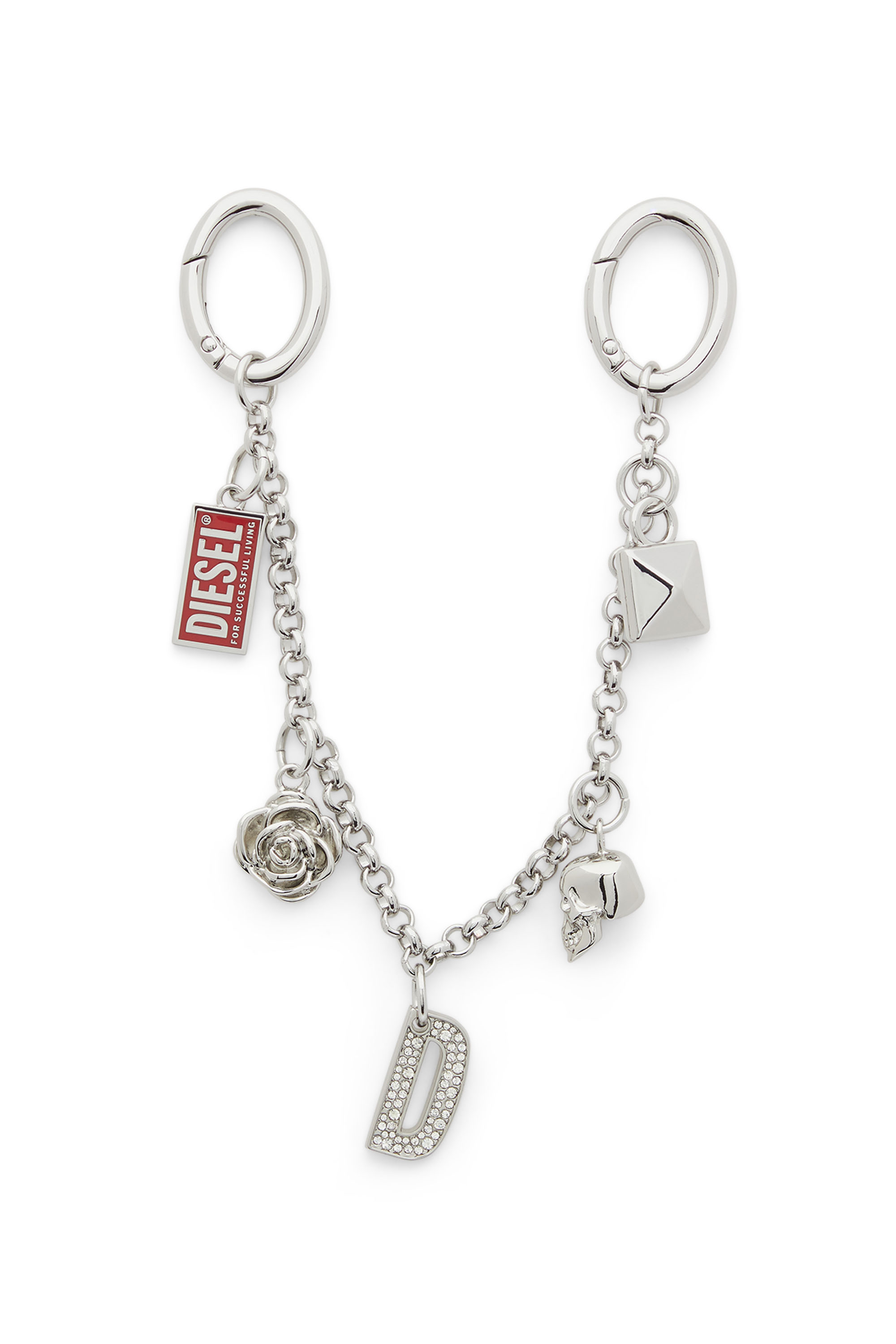 Diesel - CHAIN-D II S, Catenina in metallo con ciondoli iconici Donna in ToBeDefined - 1