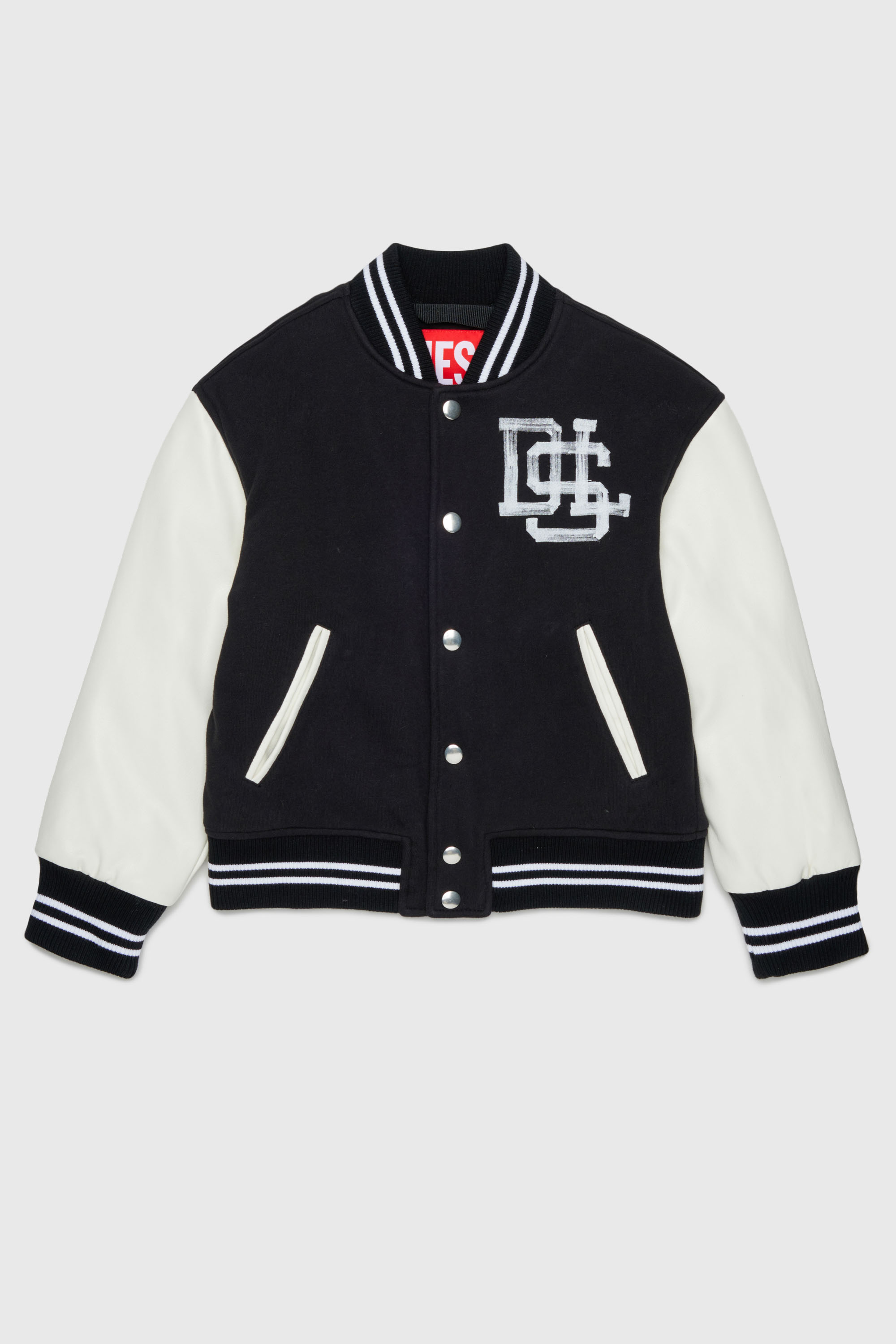 Diesel - JBAND, Giacca varsity colour-block Uomo in Nero - 1