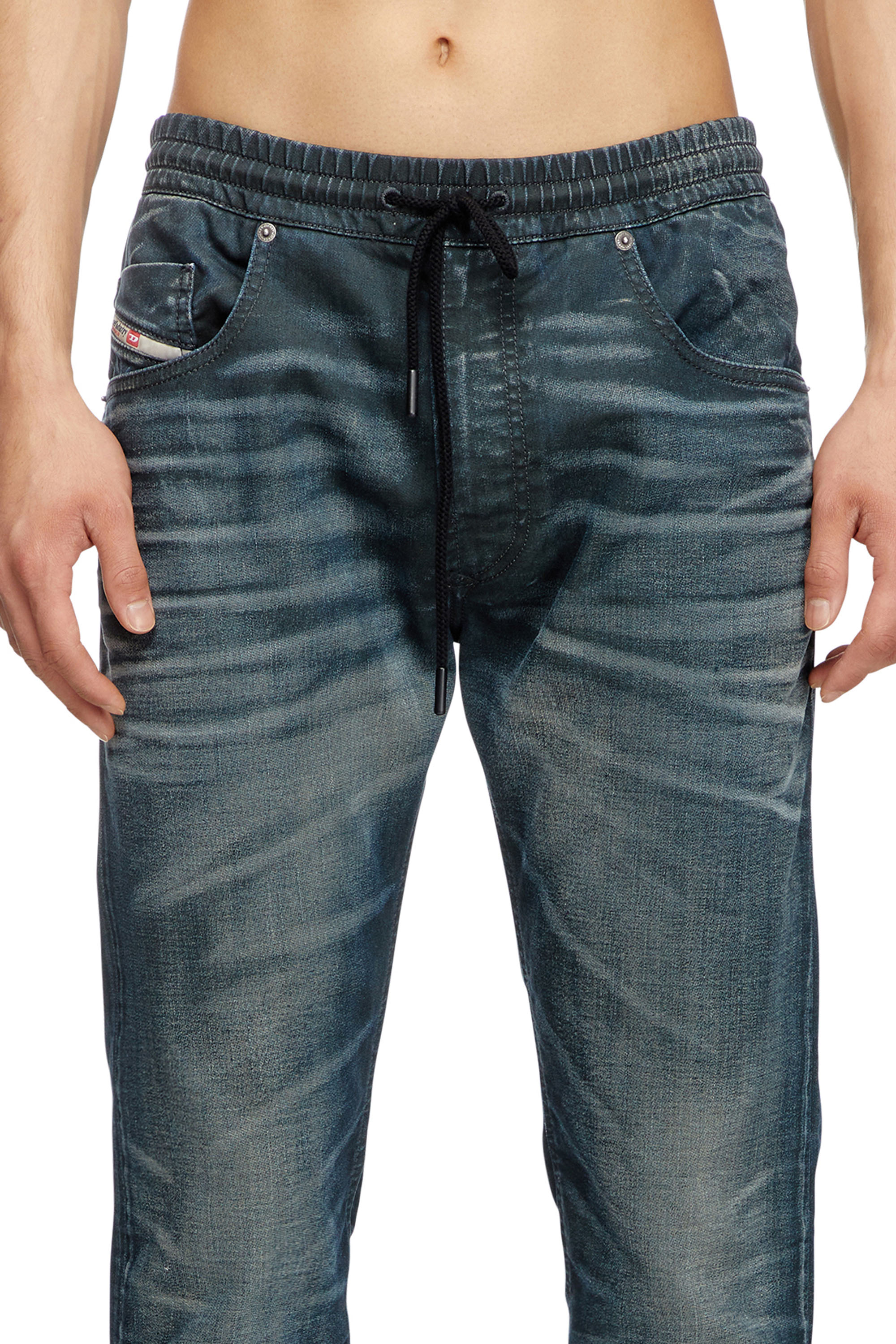 Diesel - Regular 2030 D-Krooley Joggjeans® 068QK Uomo, Blu Scuro - Image 3