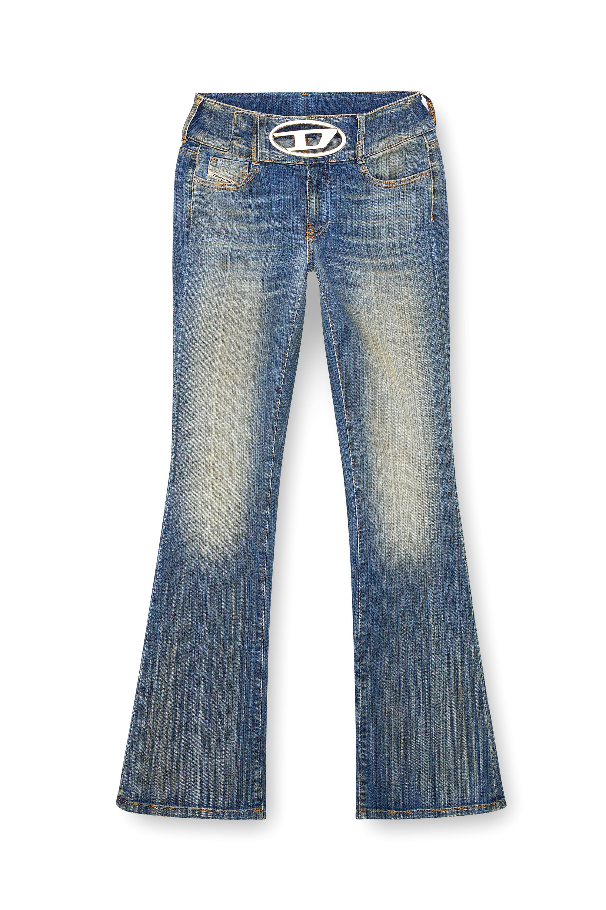 Diesel - Bootcut and Flare Jeans D-Propol 0CBCX, Blu medio - Image 3