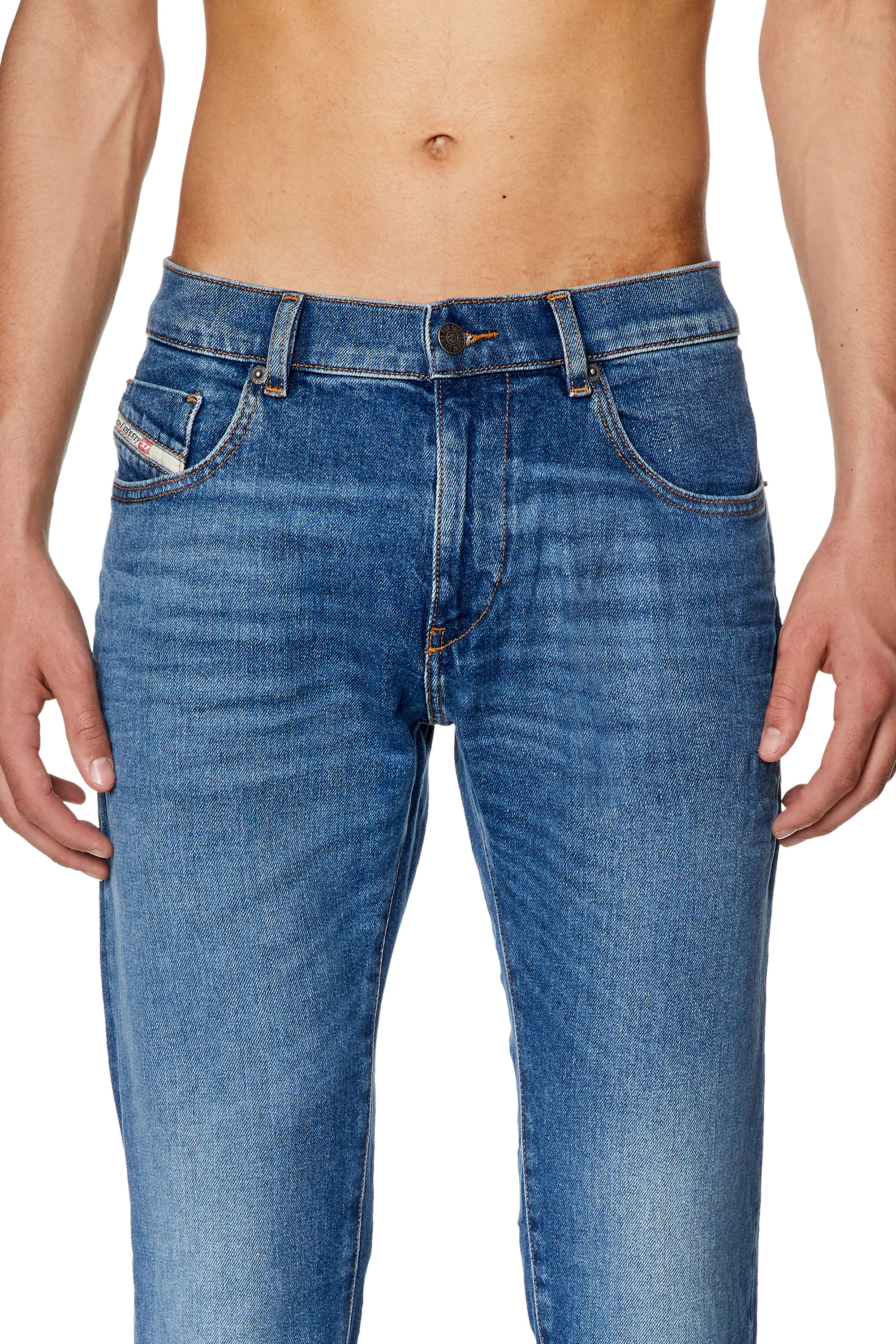 Diesel - Slim Jeans 2019 D-Strukt 0ENAT, Blu medio - Image 4