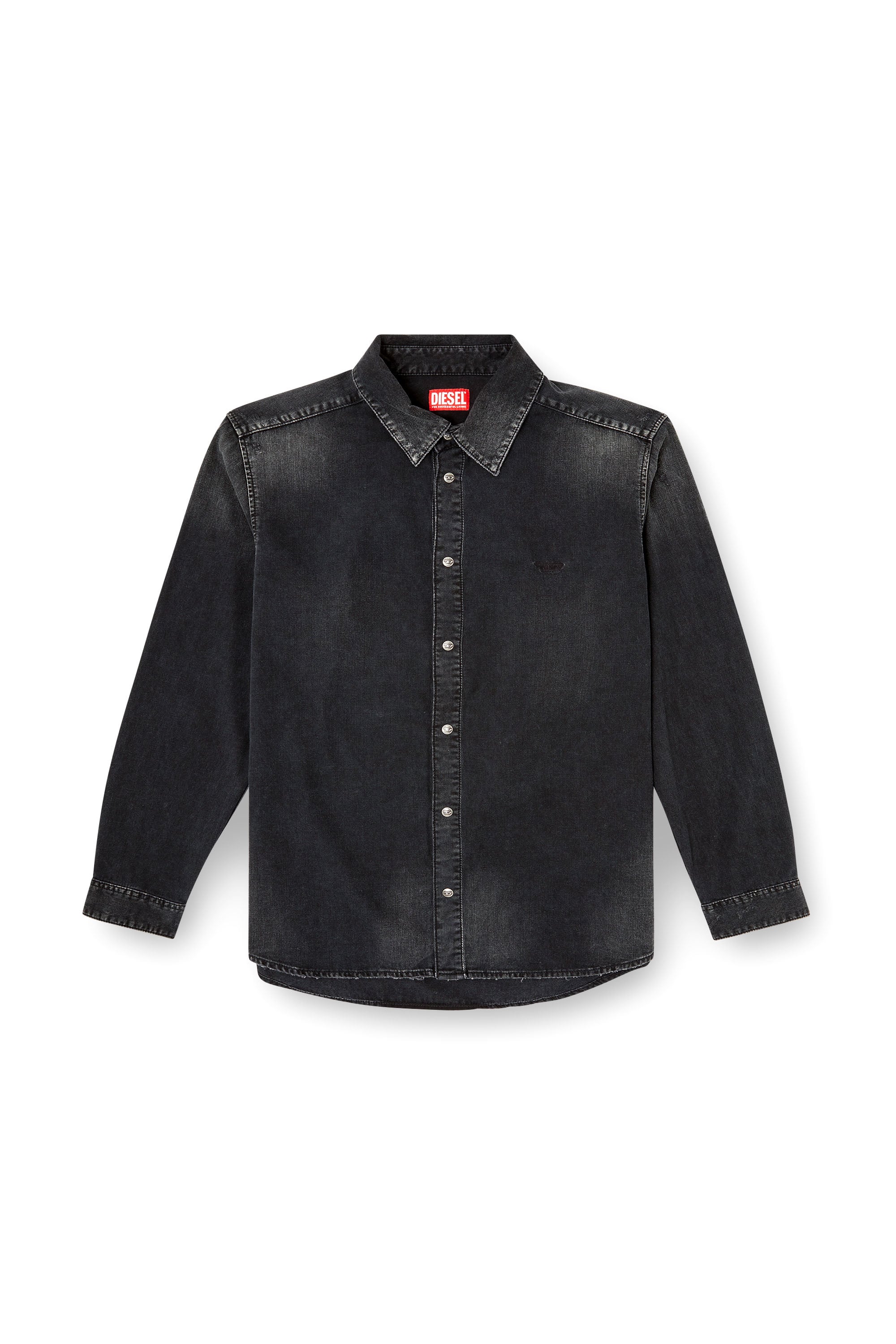 Diesel - D-SIMPLY, Camicia in denim a maniche lunghe Uomo in Nero - 2