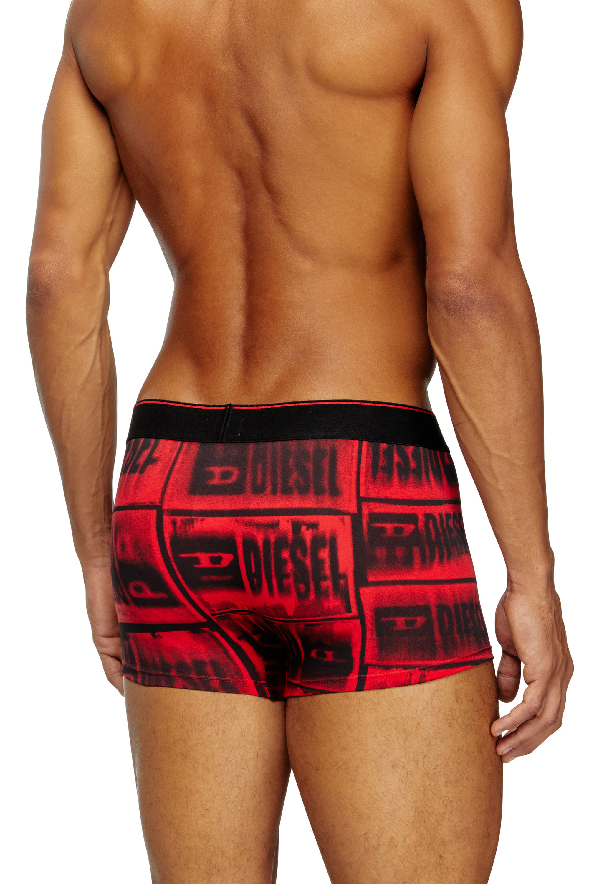 Diesel - DAMIEN-D-BOX, Boxer con logo dégradé Uomo in Rosso - 4