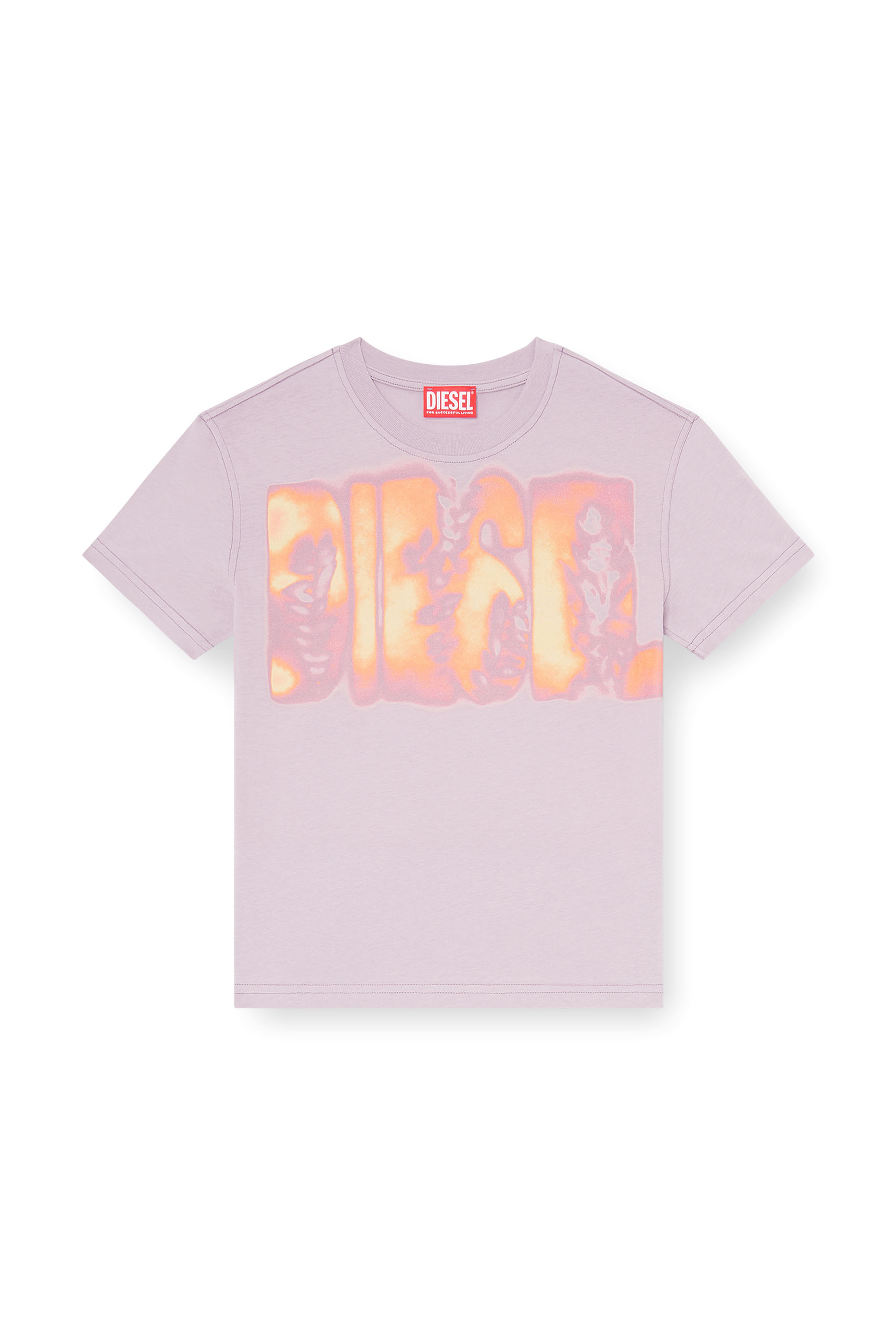 Diesel - T-ILA-AA3, T-shirt slim in jersey con stampa grafica Donna in ToBeDefined - 3