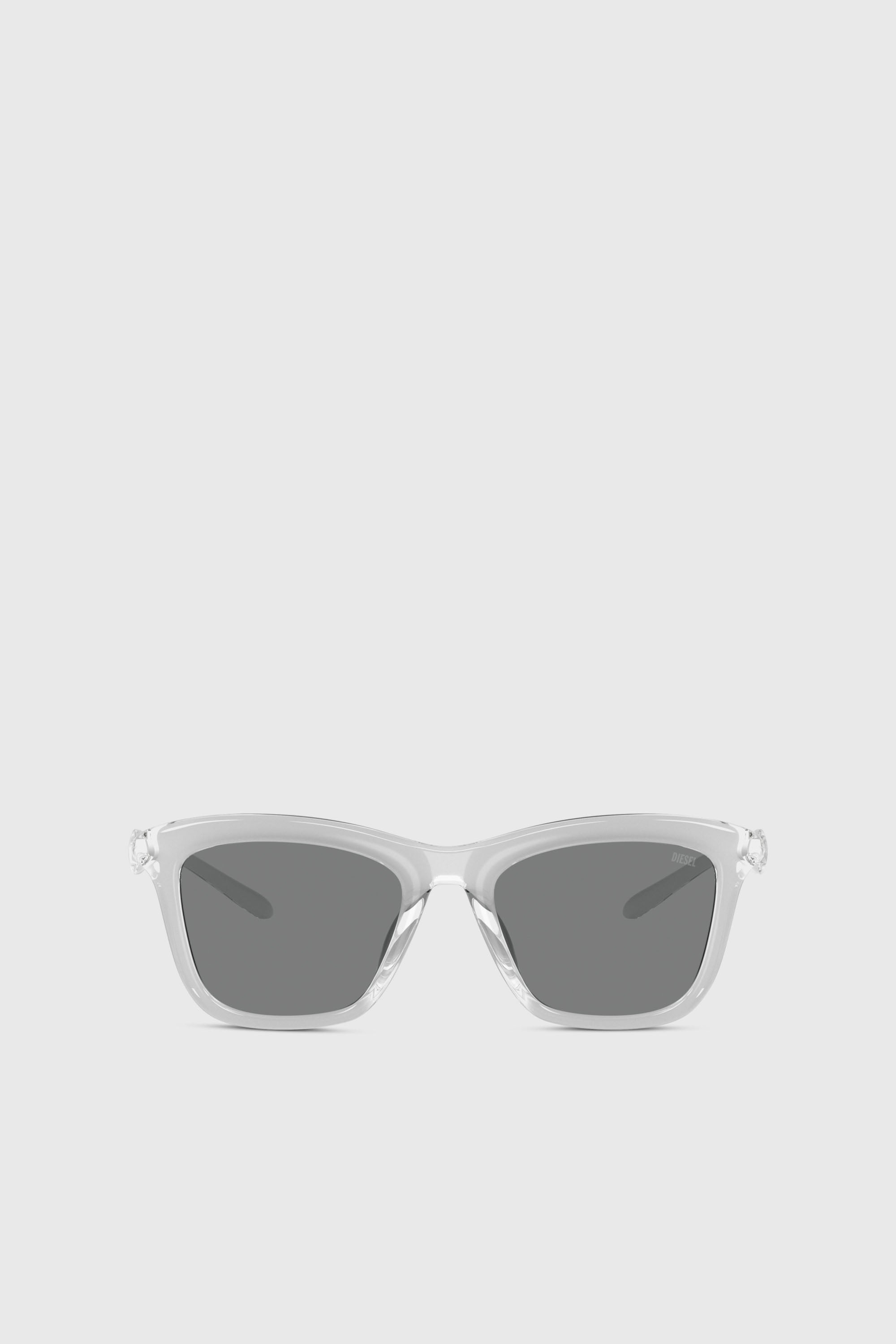 Diesel - 0DL3008U, Occhiali da sole quadrati Unisex in Grigio - 1