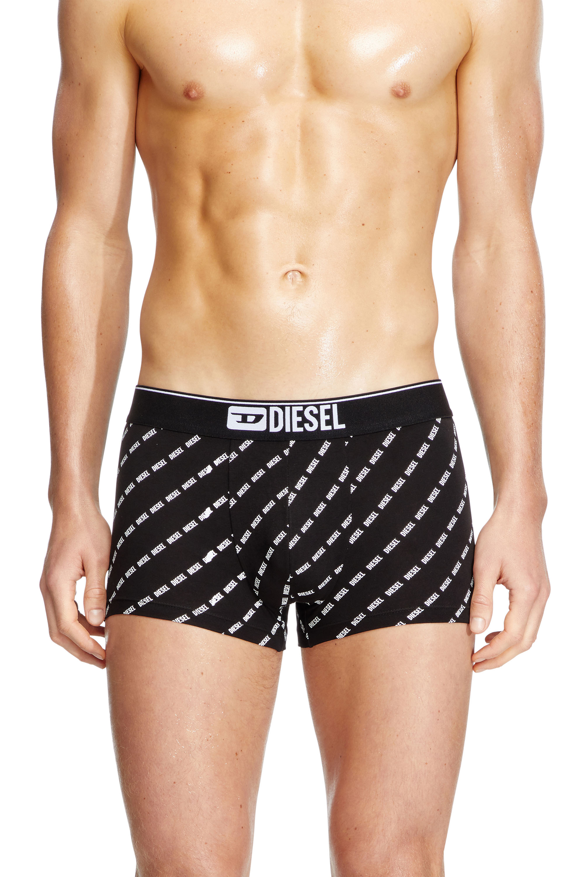 Diesel - DAMIEN-THREEPACK, Set di tre boxer con logo diagonale Uomo in Nero - 2