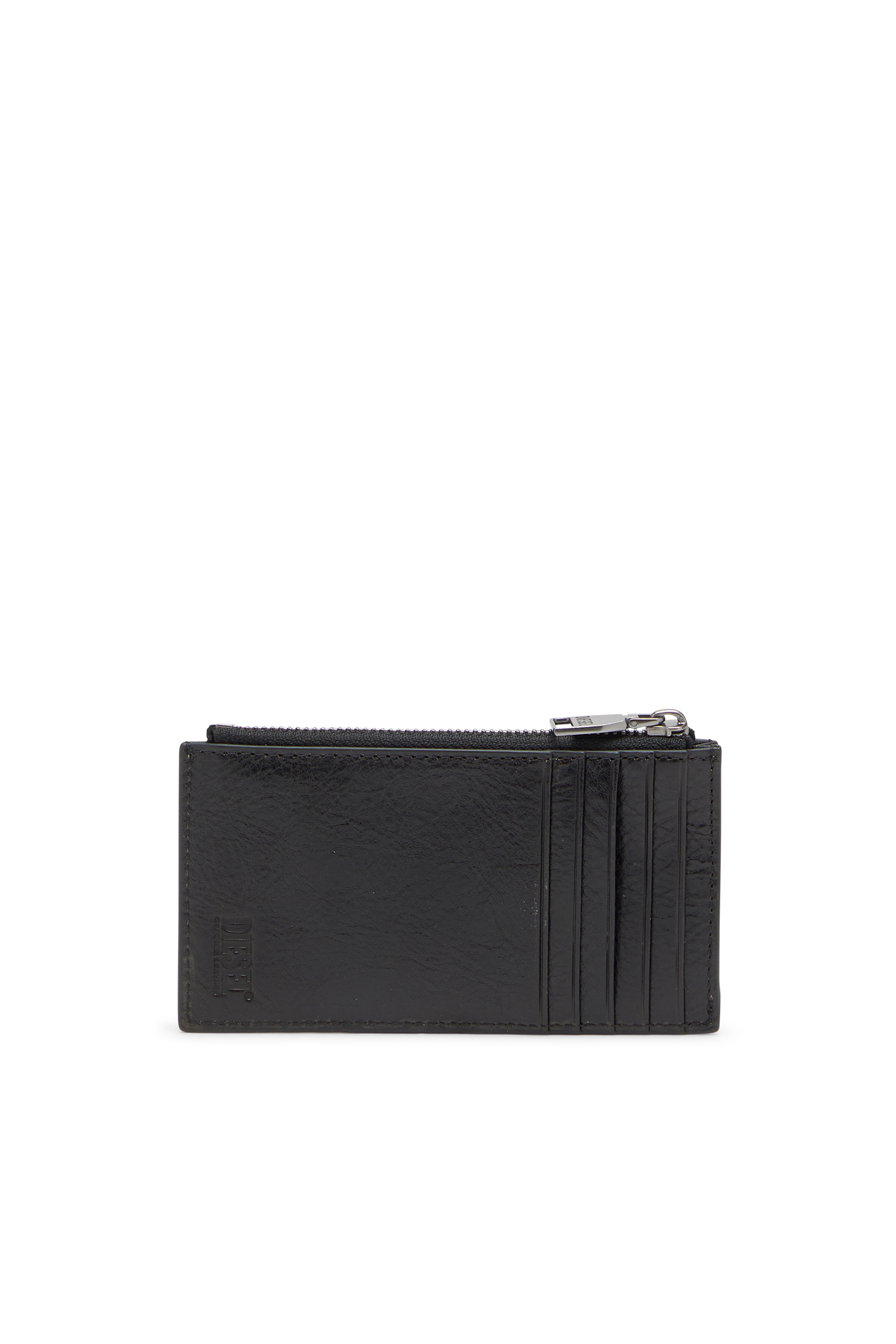 Diesel - FLAG-D CARD HOLDER III, Portatessere in pelle con chiusura a zip Uomo in Nero - 2