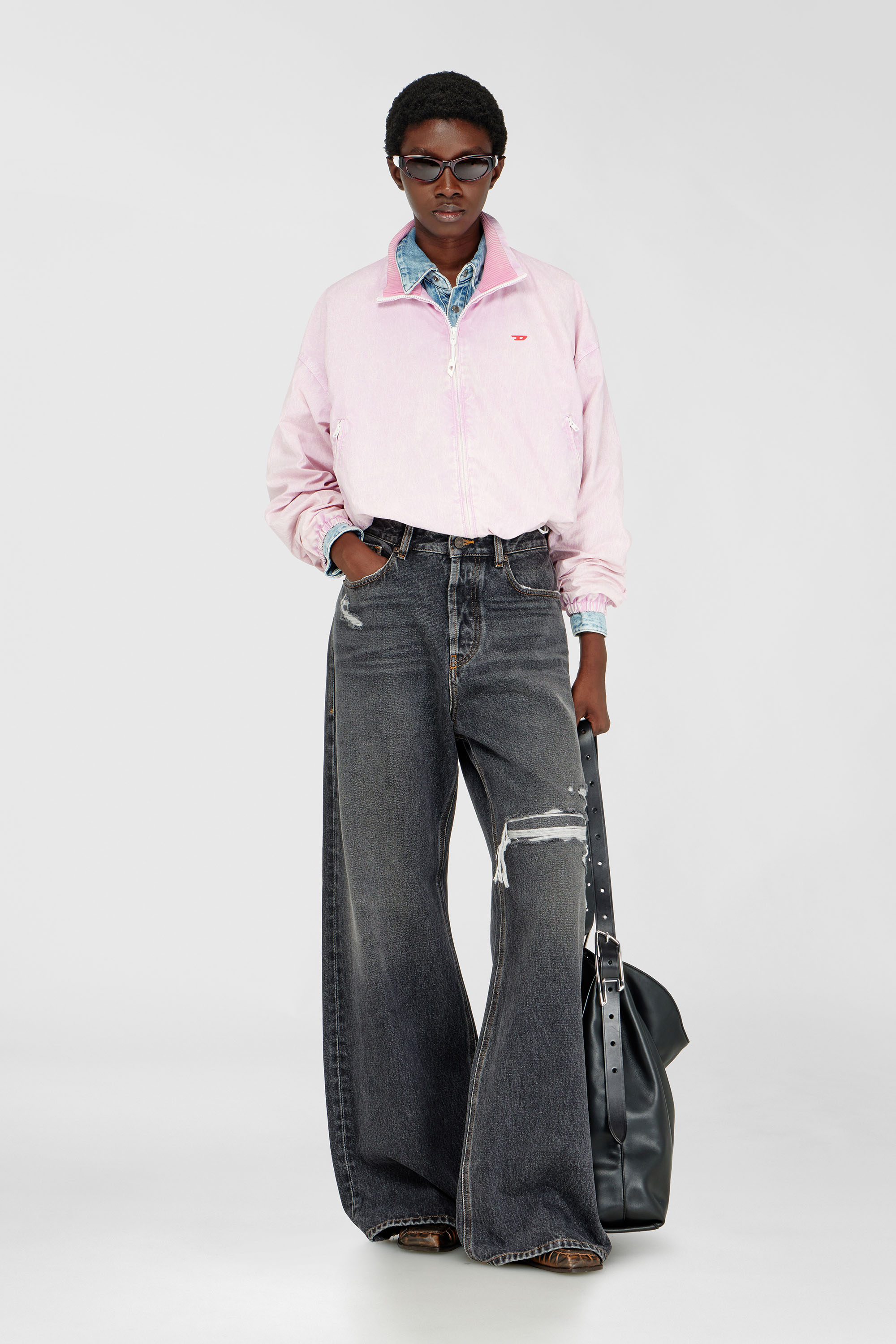 Diesel - Relaxed Jeans 1996 D-Sire 007F6 Unisex, Nero/Grigio scuro - Image 1