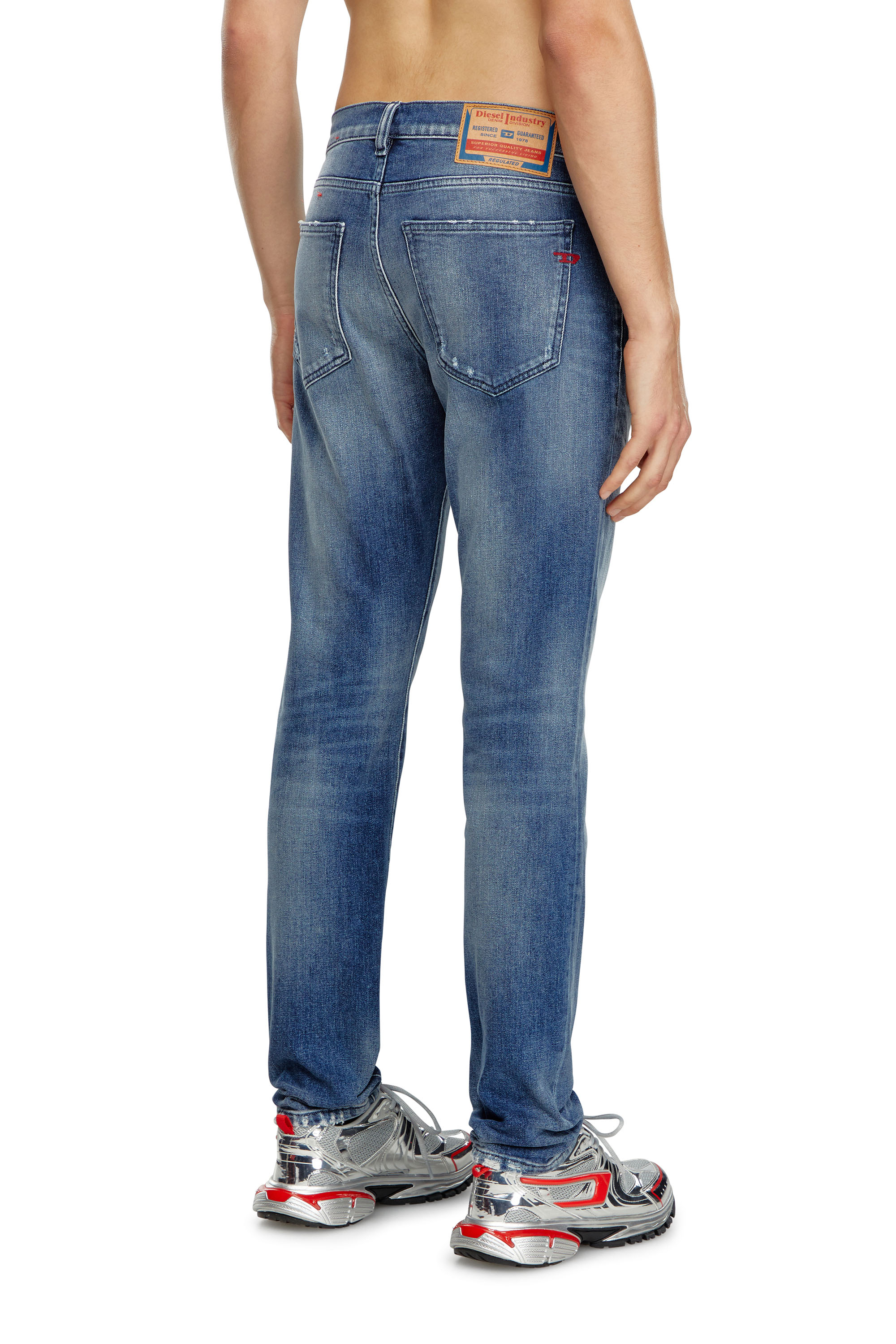 Diesel - Slim Jeans 2019 D-Strukt 09J61, Blu medio - Image 3